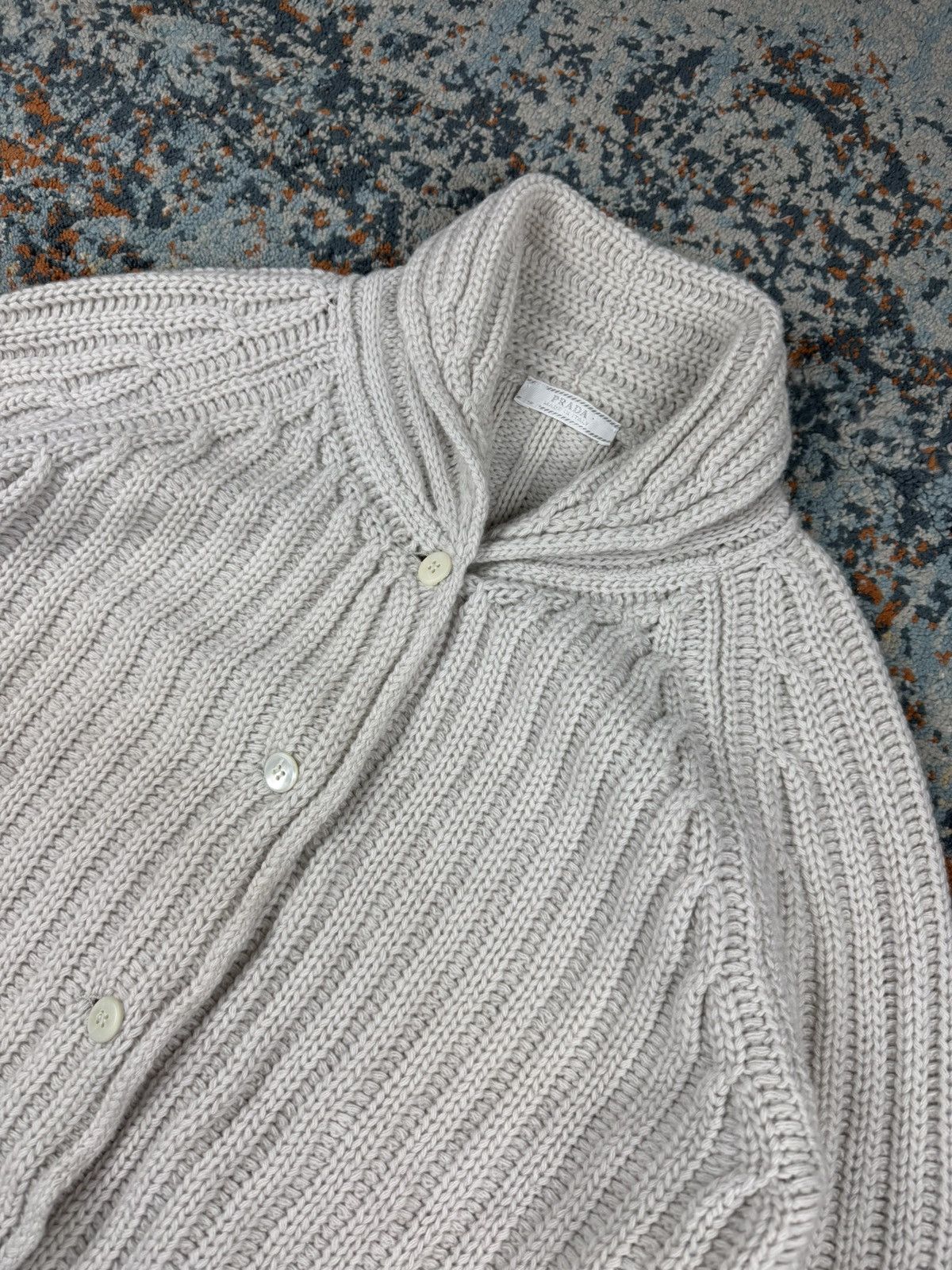 Prada Prada cashmere wool blend pearl button cardigan sweater knit Size L / US 10 / IT 46 - 5 Thumbnail