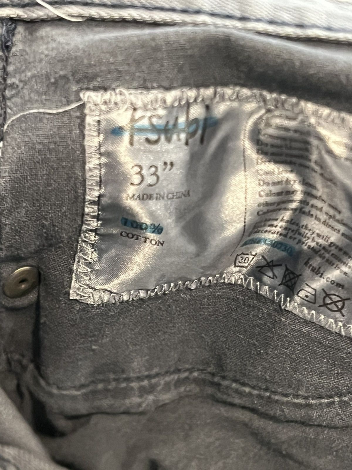 Ksubi Ksubi Grey Jeans Size US 33 - 3 Thumbnail