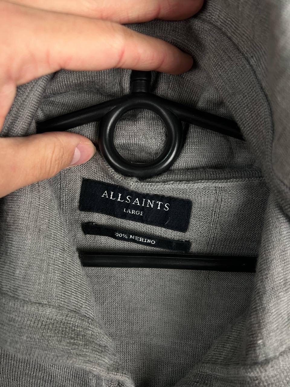 Allsaints Allsaints luxury wool zip hoodie size L Size US L / EU 52-54 / 3 - 3 Thumbnail