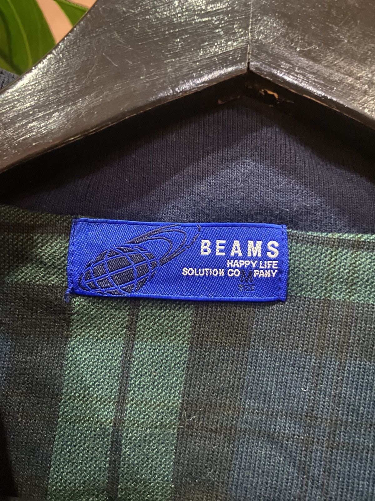 Beams Plus Beams Happy Life Solution Co. Green Plaid Biker Jacket Size US S / EU 44-46 / 1 - 4 Thumbnail