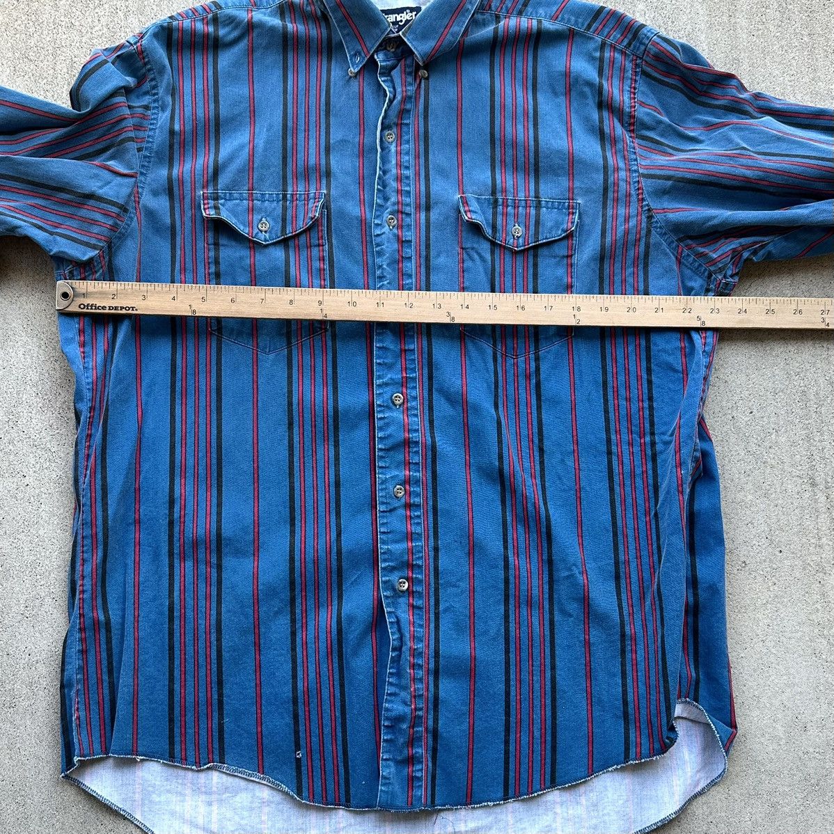 Wrangler Vintage Wrangler Brushpopper Shirt Size 17 Made In USA Size US XL / EU 56 / 4 - 7 Thumbnail