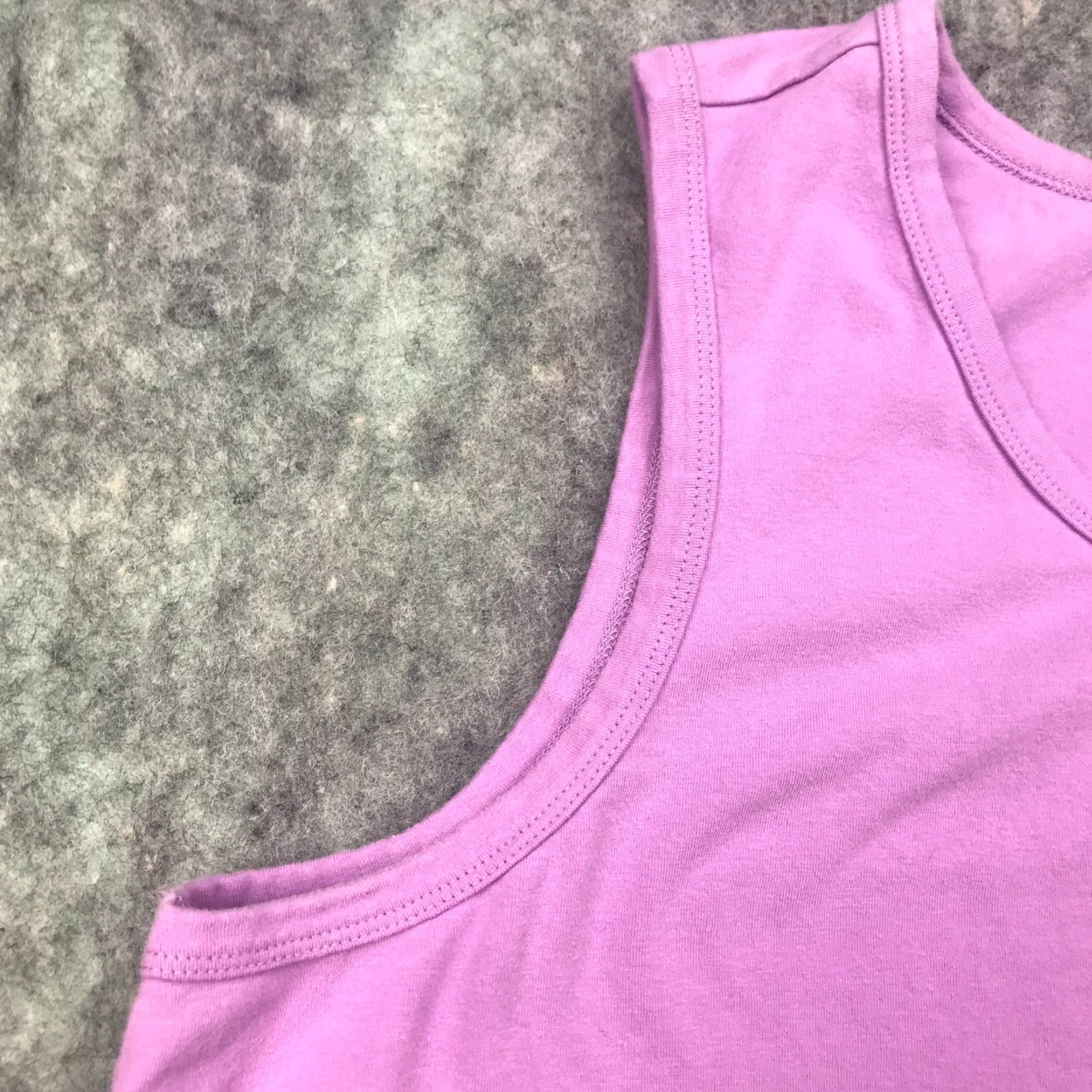 Denim & Co. VINTAGE Denim & Co. Tank Top Shirt Women 1X Purple Cotton Spandex Jersey Sleeveless Casual 90s Event Mens Womens? Size XL / US 12-14 / IT 48-50 - 4 Thumbnail