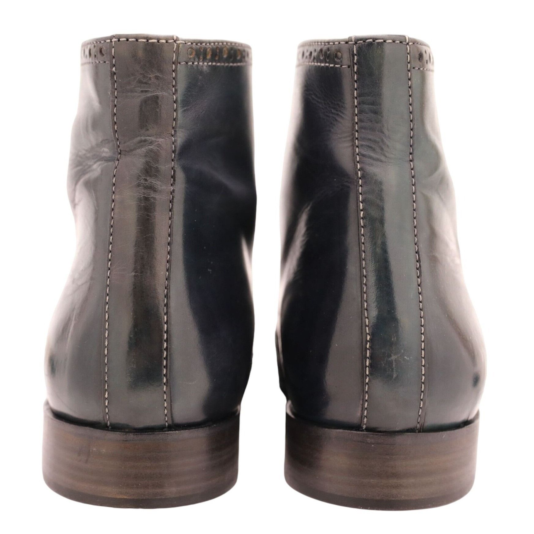 NAVYBOOT Navyboot Italy Navy Blue Leather Wingtip Chukka Boots Men 7 Size US 7 / EU 40 - 4 Thumbnail