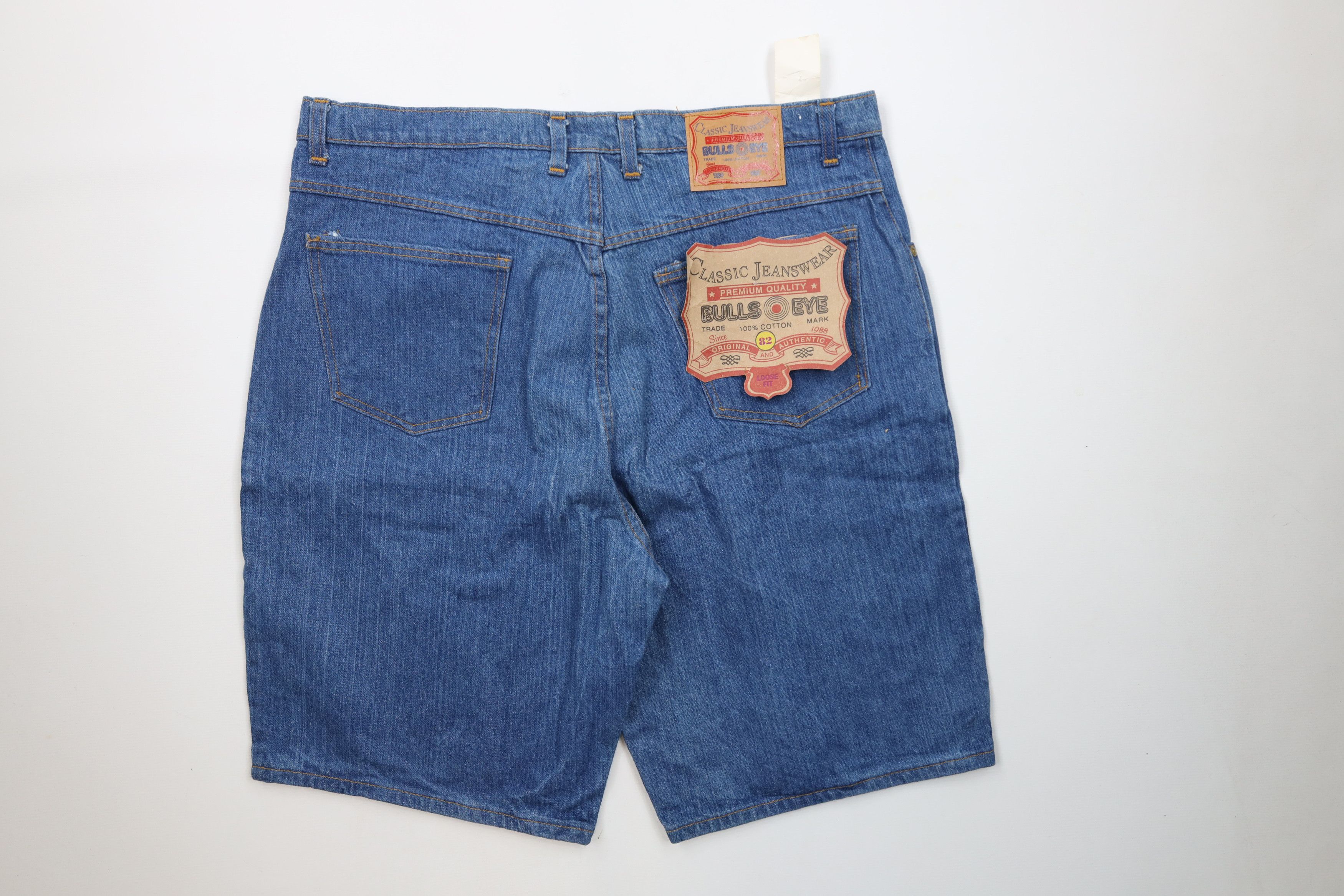 Vintage Deadstock Vintage 90s Streetwear Denim Jean Shorts Jorts Size US 40 / EU 56 - 10 Thumbnail