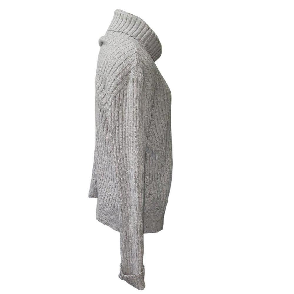 DKNY CT479 DKNY Ladies Winter Gray Ribbed Turtle Neck Sweater XL Size XL / US 12-14 / IT 48-50 - 2 Thumbnail
