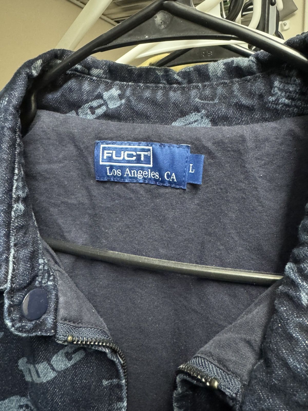 FUCT FUCT (L.A. GUNS) Denim Jacket Blue Size US L / EU 52-54 / 3 - 2 Thumbnail
