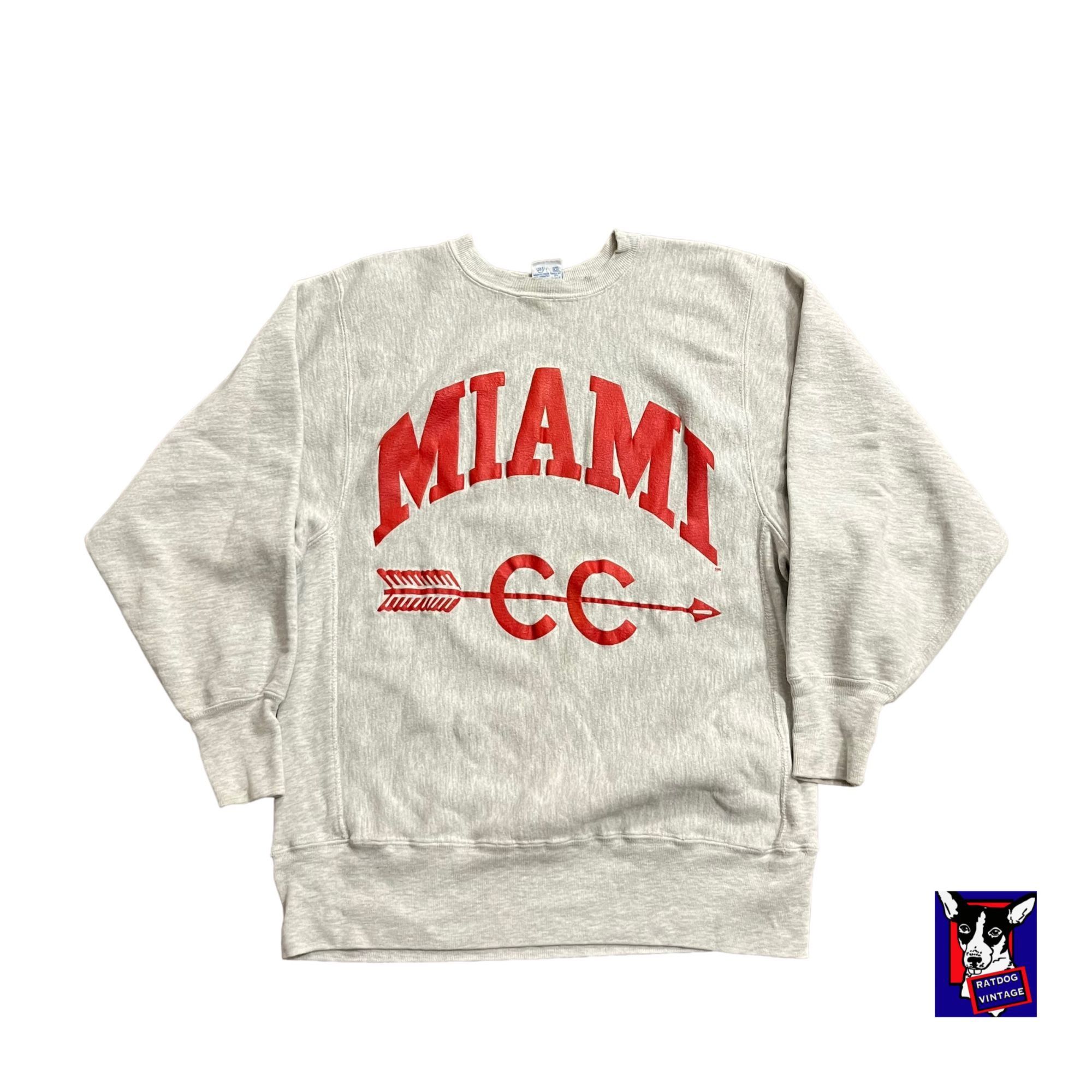 80s/90s USA Made Miami Ohio Champion Reverse Weave Sweatshir