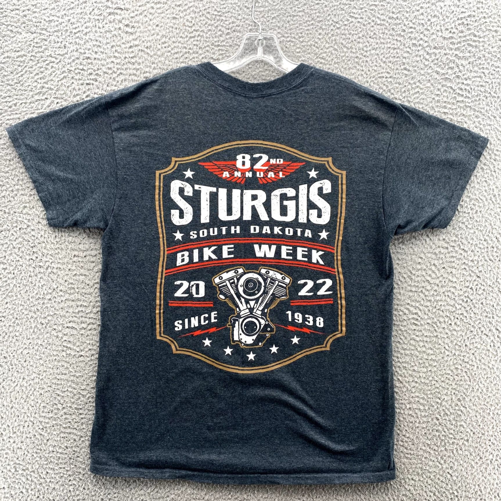 Gildan Gildan Sturgis Bike Week T-Shirt Mens Large Gray Riding Biker Streetwear 2022 SD Size US L / EU 52-54 / 3 - 6 Thumbnail