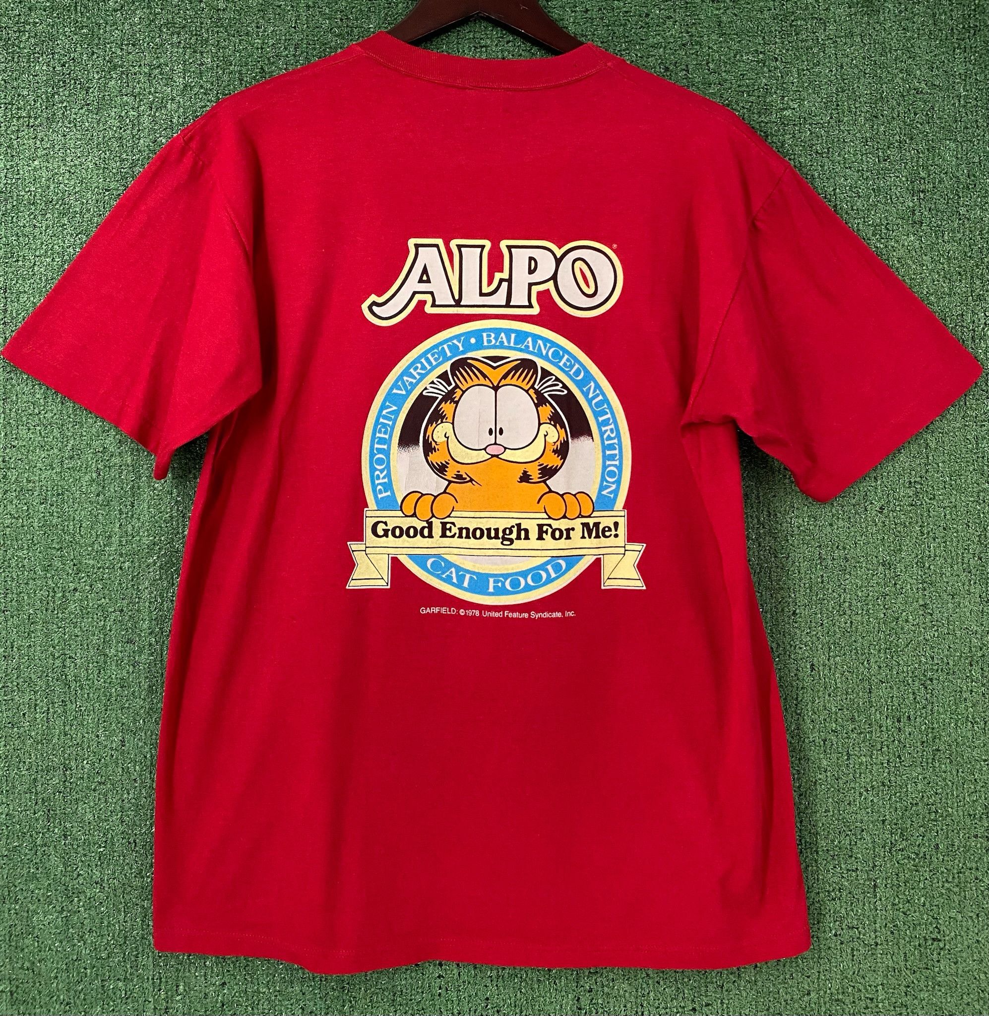 Vintage 90’s Alpo Garfield Cat Food Double Sided Promo T-shirt Large Size US L / EU 52-54 / 3 - 5 Thumbnail