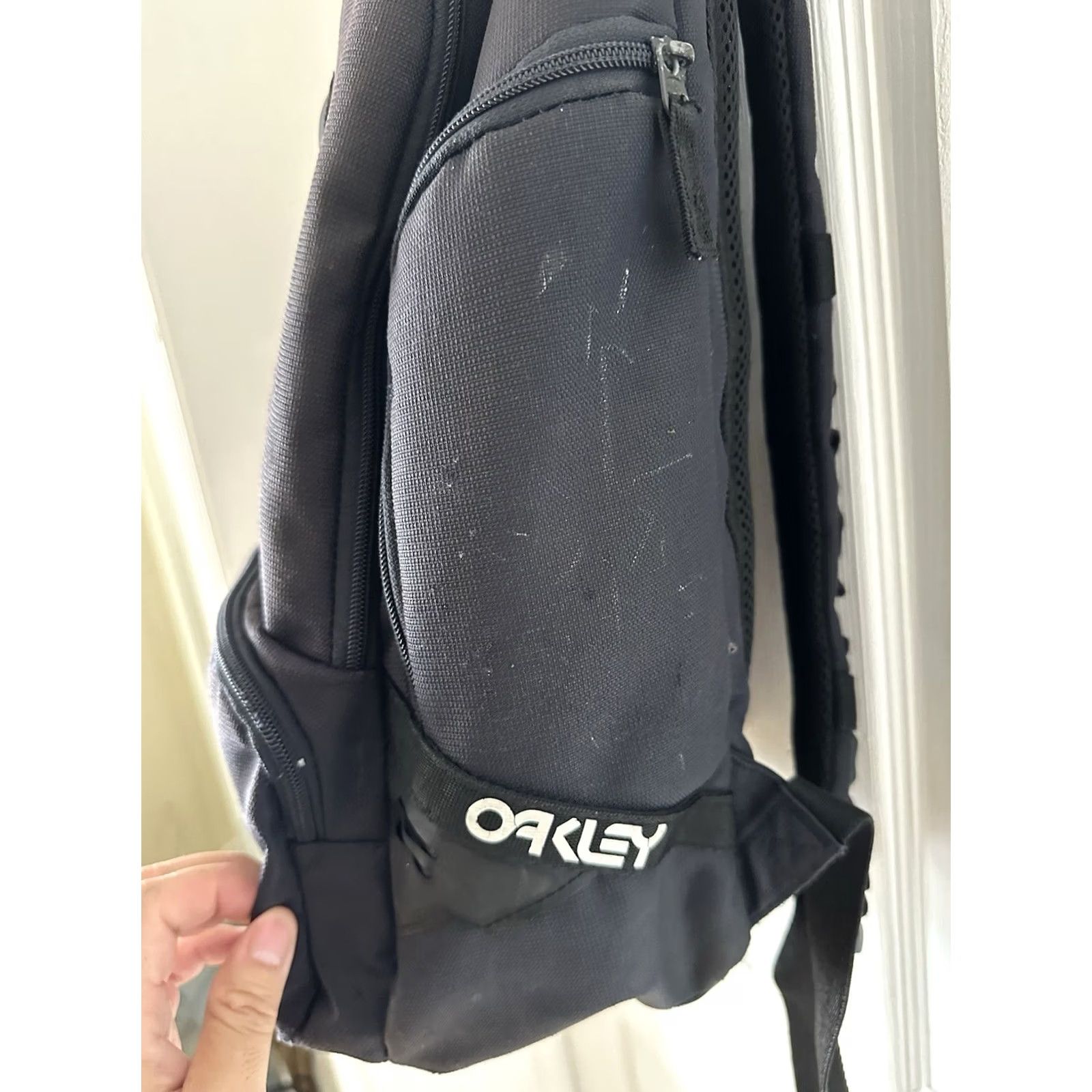 Oakley VINTAGE Oakley Backpack 1.0 90s Dark Navy Nylon Men Black 90s Y2K Bag RARE Size ONE SIZE - 5 Thumbnail