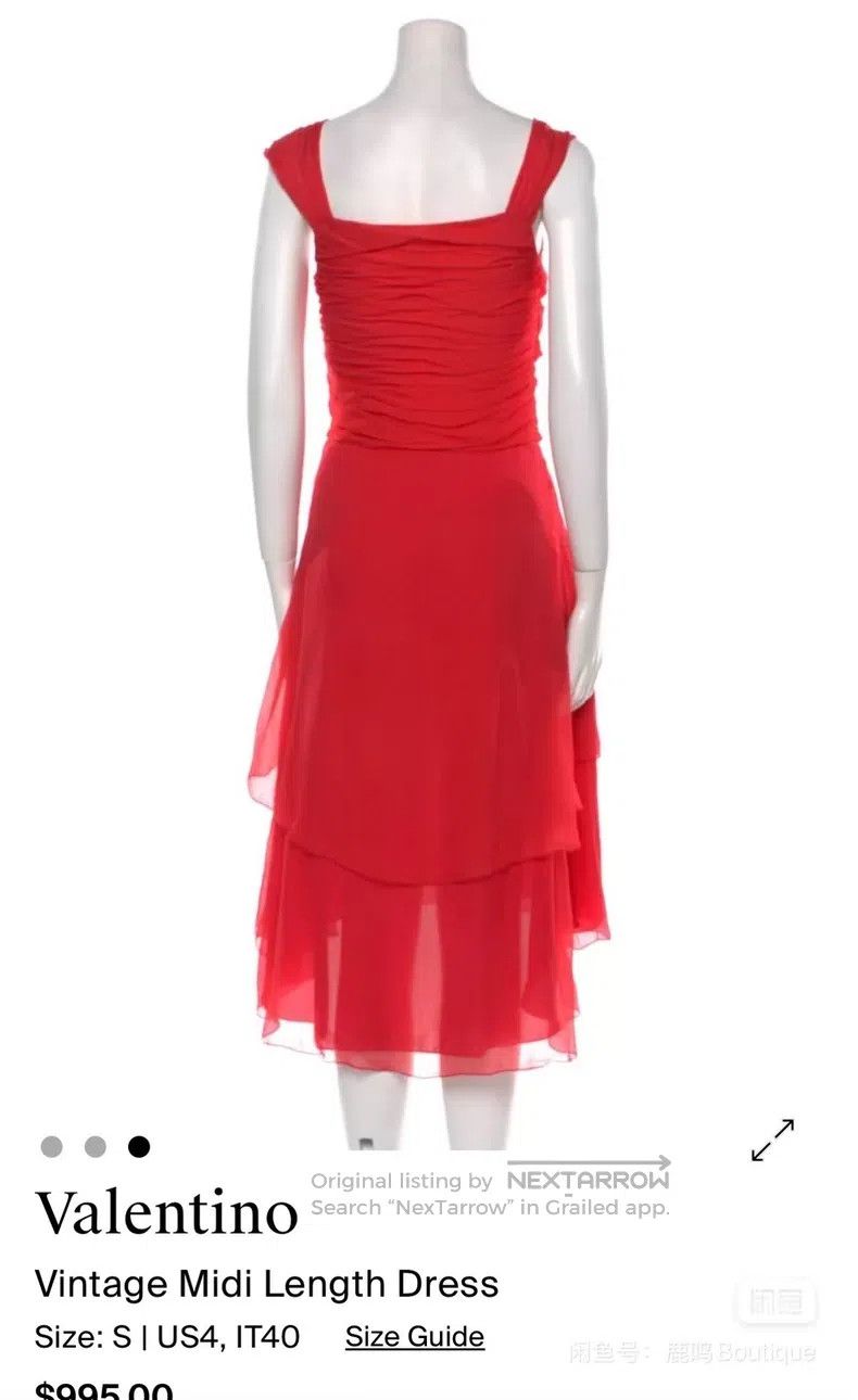 Valentino Valentino Silk kink cascading dress Size S / US 4 / IT 40 - 2 Thumbnail