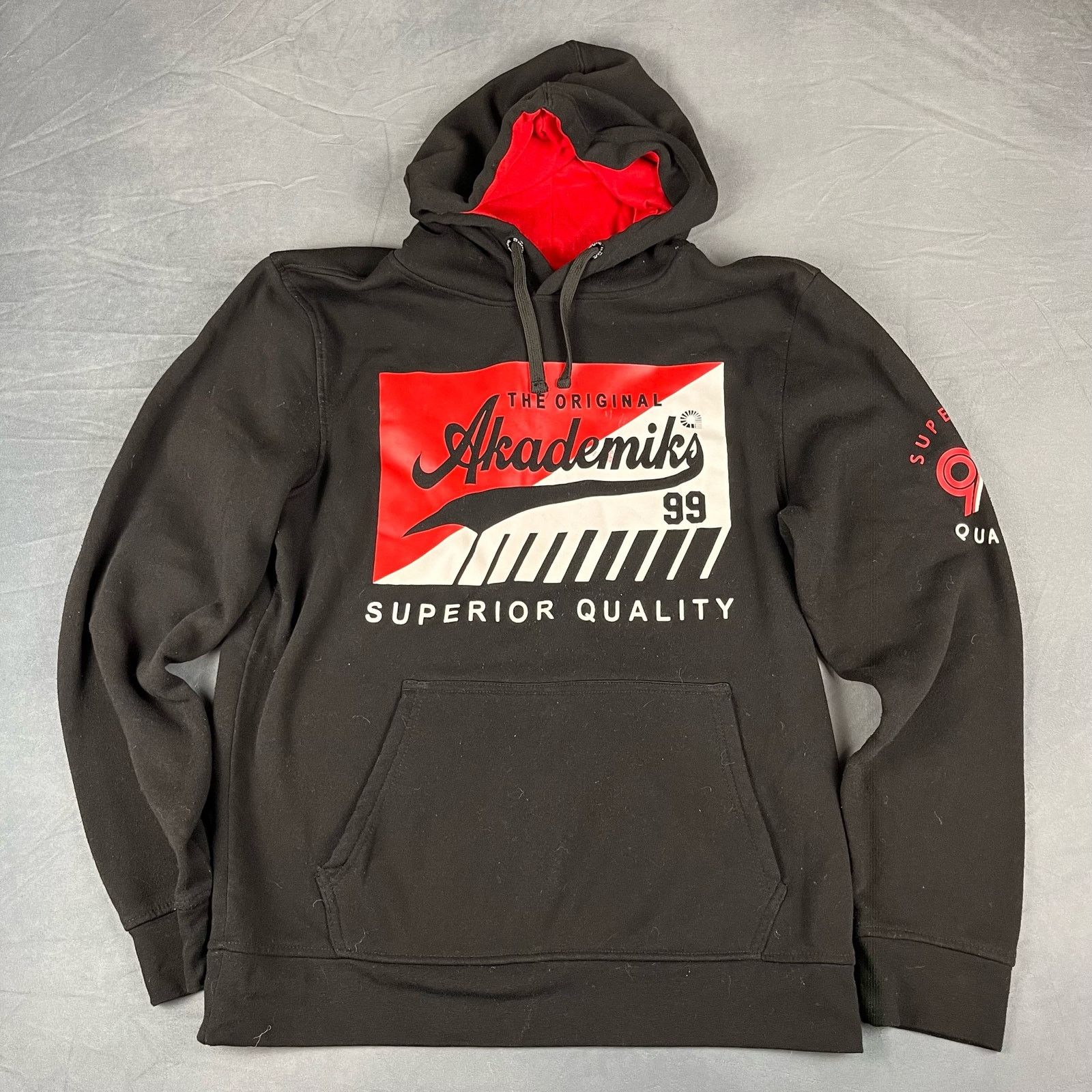 Akademiks Vintage Y2K Akademiks Streetwear Puffy Graphic Hoodie P-11 Size US L / EU 52-54 / 3 - 1 Thumbnail