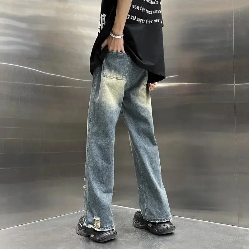 Japanese Brand Retro hip-hop casual ripped jeans Size US 30 / EU 46 - 5 Thumbnail