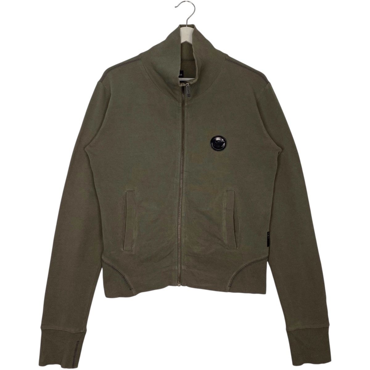Vintage Vintage Emporia Armani Full Zip Sweatshirt Green Pullover S Size US S / EU 44-46 / 1 - 1 Thumbnail