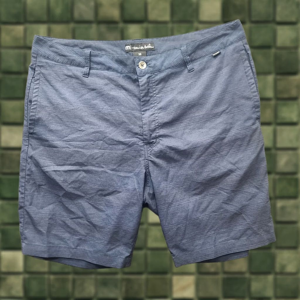 TravisMathew Travis Mathew Mens 36 Regular Fit Chino Shorts Inseam 10 Blue Pants/Shorts Style Sports Size US 36 / EU 52 - 1 Thumbnail