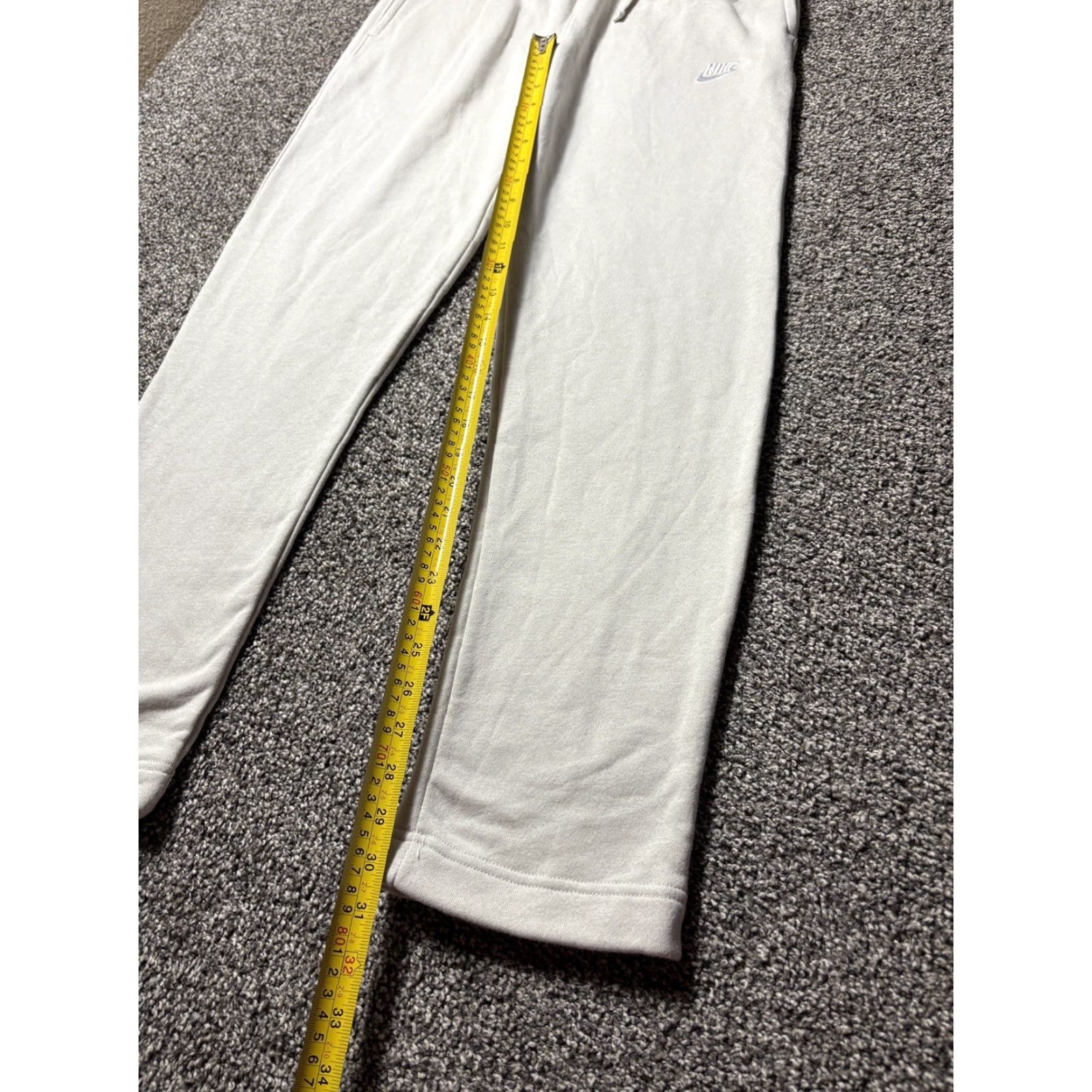 Nike Nike Club Fleece Sweatpants Mens M Beige Cream BV2707 Jogger Tapered Size US 31 - 4 Thumbnail