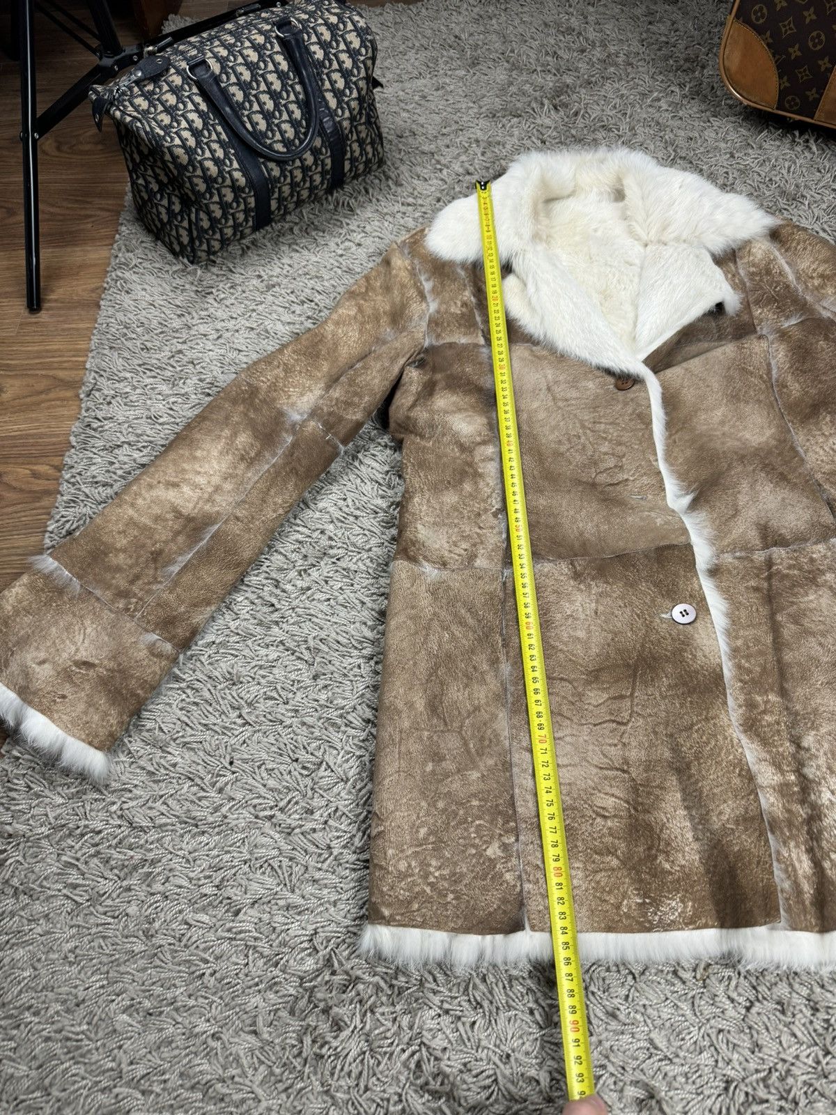 Sagafurs Rare reversible coat White rabbit natural fur original item Size S / US 4 / IT 40 - 5 Thumbnail