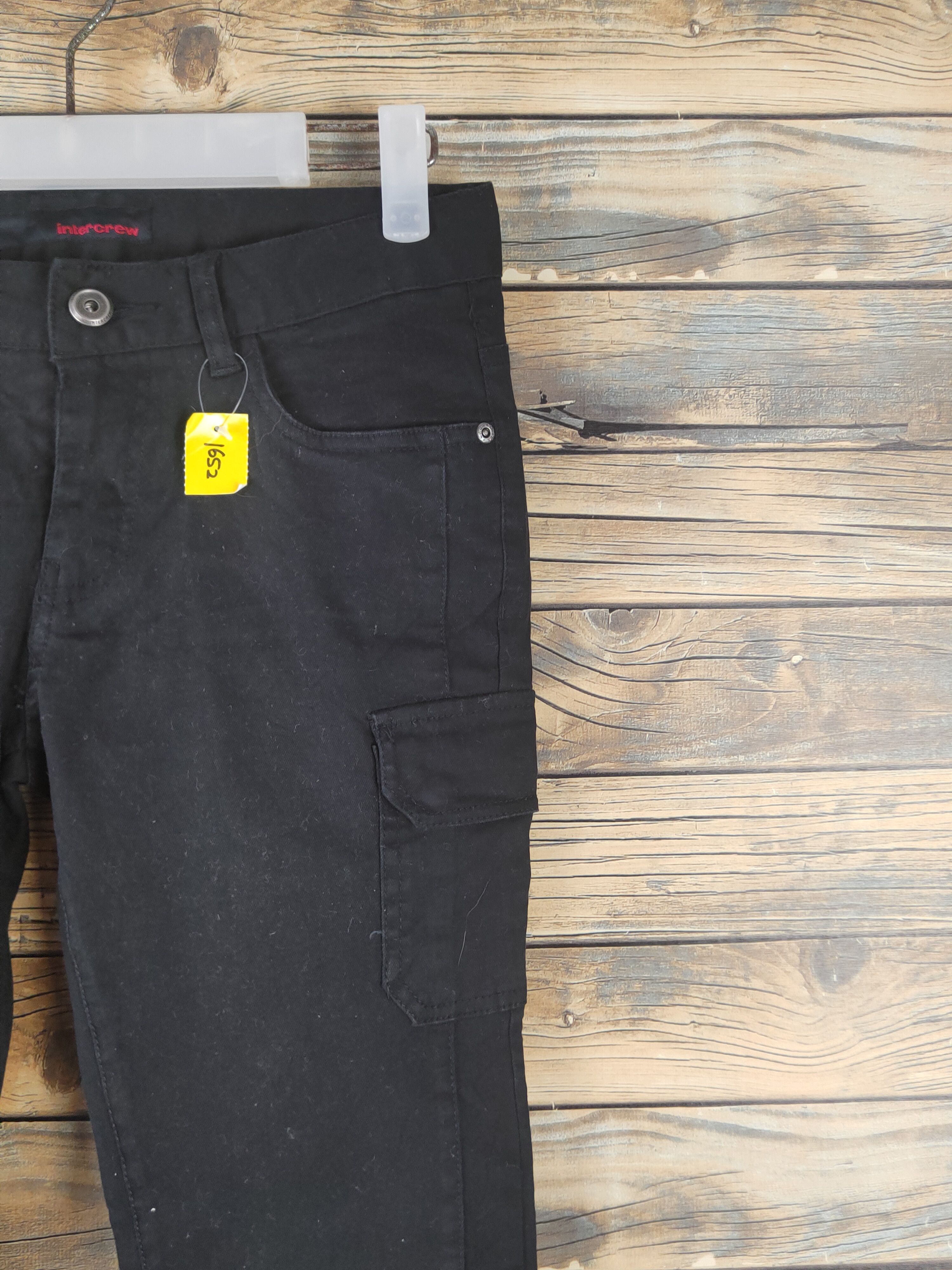 Japanese Brand DL Inter Crew Black Multipocket Tactical Cargo Pants #1652 Size 28" / US 6 / IT 42 - 5 Thumbnail
