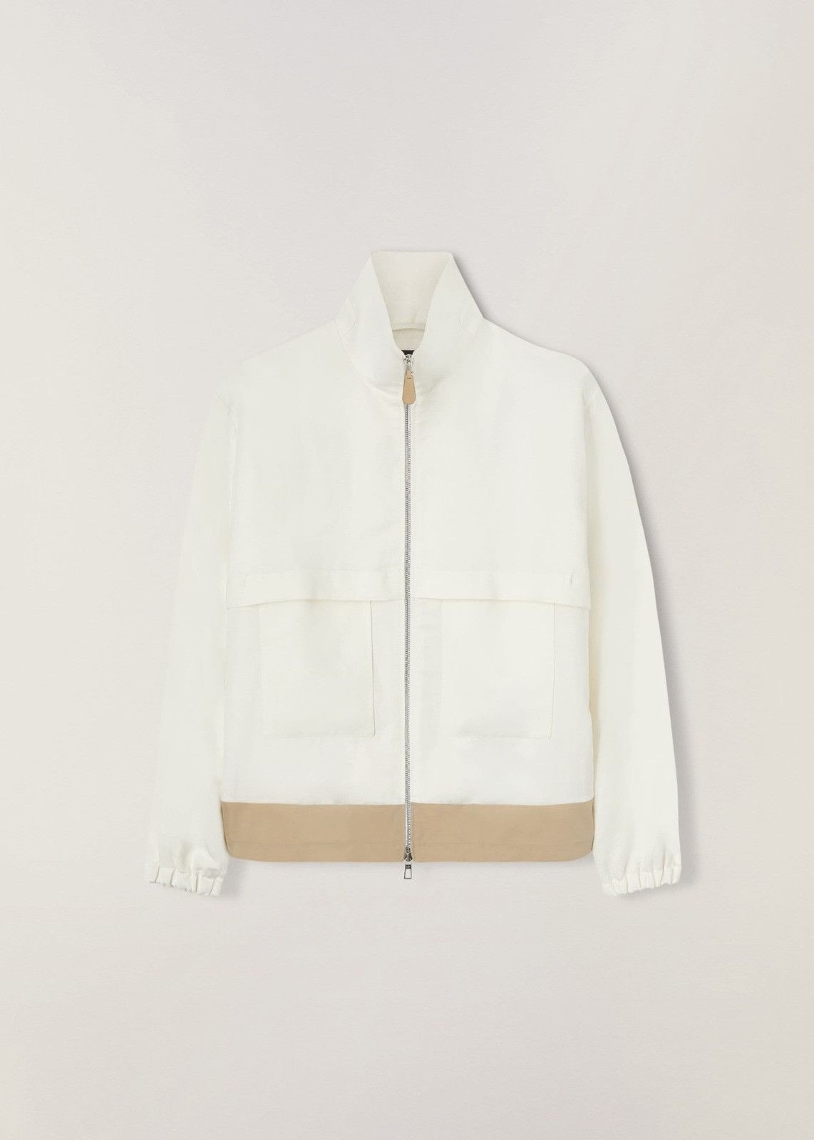 Loro Piana o1srvl11e0924 Dattilo Bomber Jacket in White Size US L / EU 52-54 / 3 - 1 Thumbnail