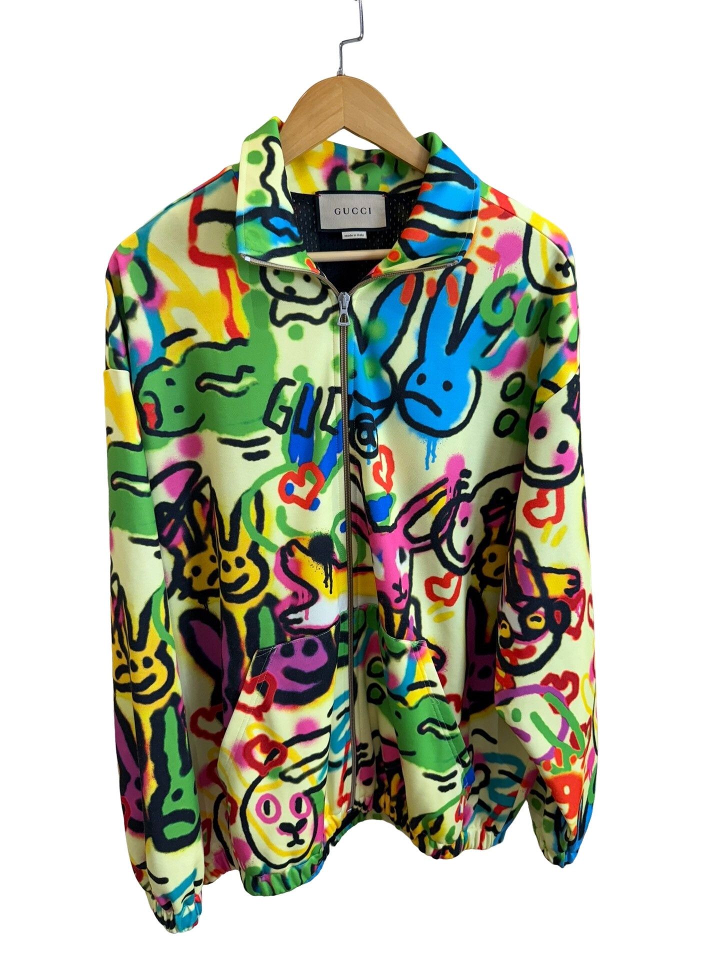 Gucci Gucci Rabbit Graffiti Dans Le Vert Jacket XL Size US XL / EU 56 / 4 - 1 Thumbnail