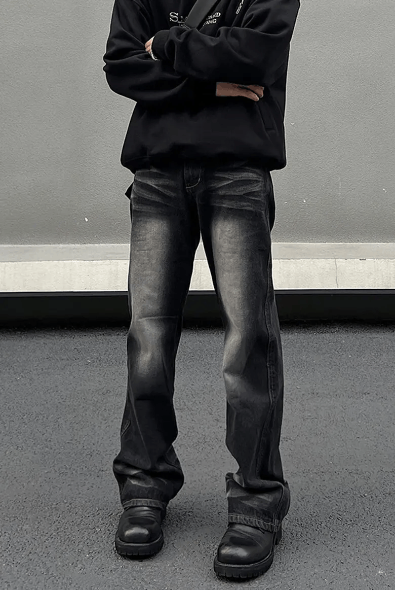 Japanese Brand × Vintage Faded Black Jeans Size US 32 / EU 48 - 1 Thumbnail