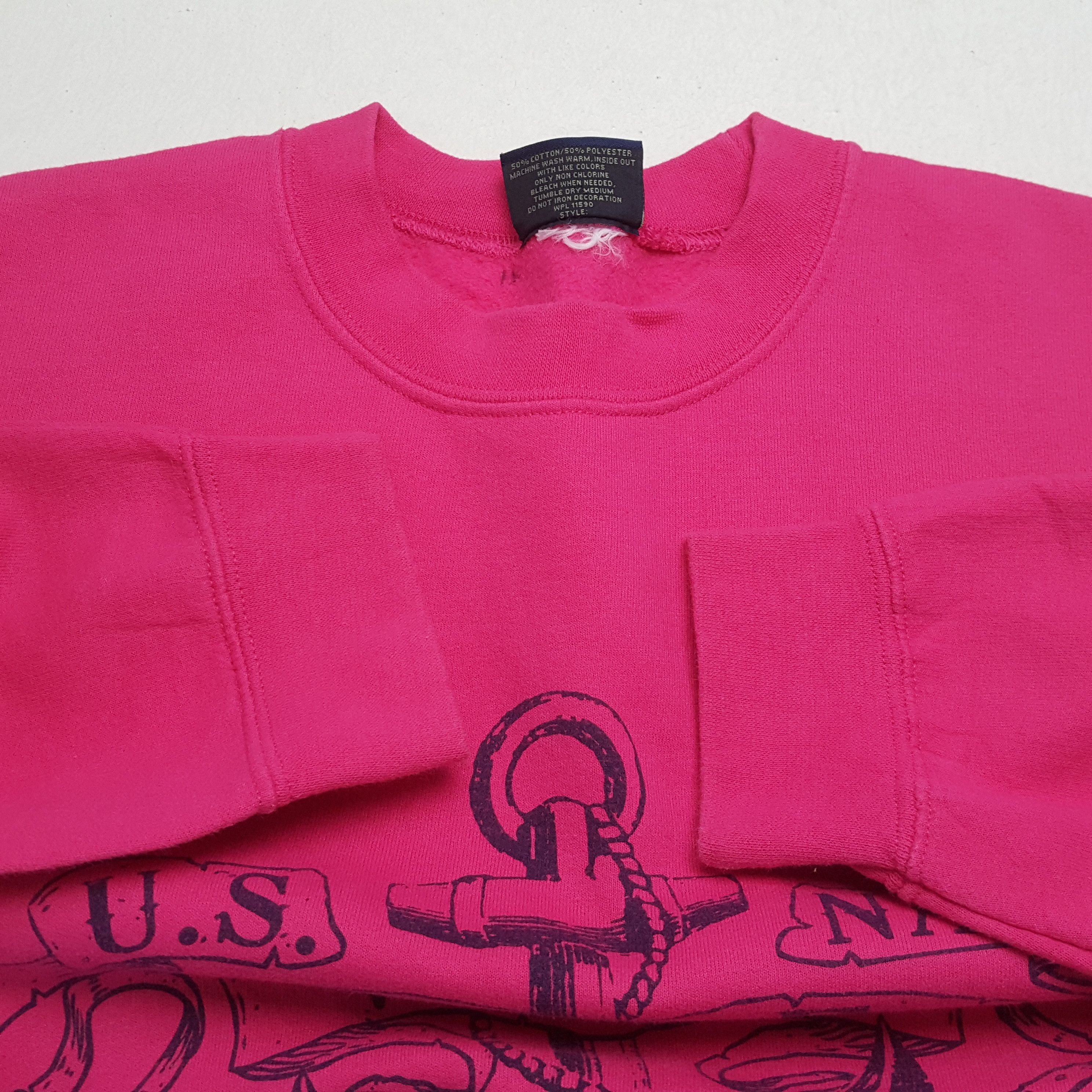 Old Navy × Vintage Vintage US NAVY WIFE American Military Style Sweatshirts Size US M / EU 48-50 / 2 - 7 Thumbnail