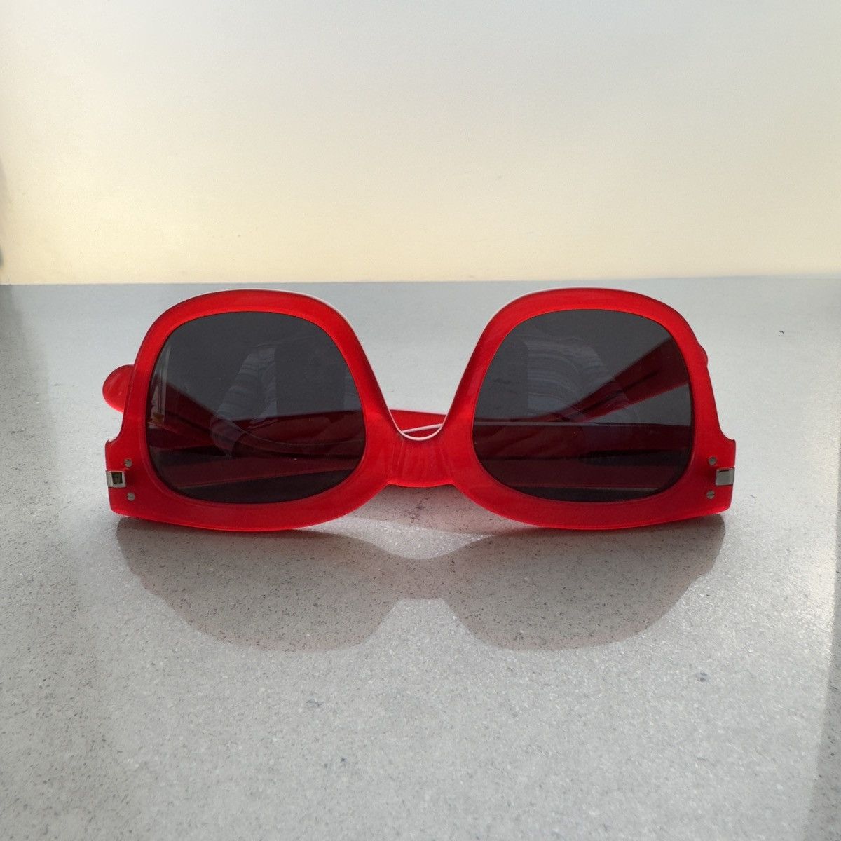 Amiri Amiri Red Sunglasses Size ONE SIZE - 8 Thumbnail