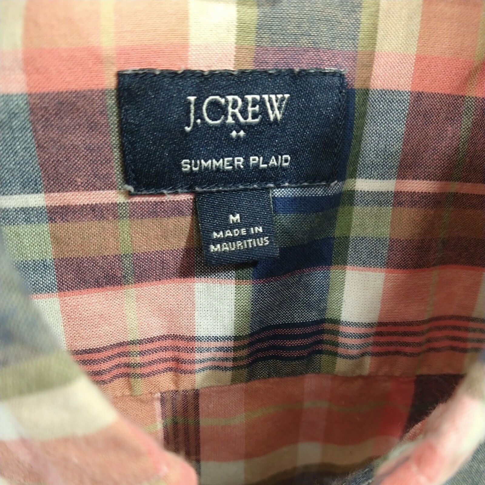 J.Crew J Crew Summer Plaid Button Down Collared Shirt Men Size M Size US M / EU 48-50 / 2 - 7 Thumbnail