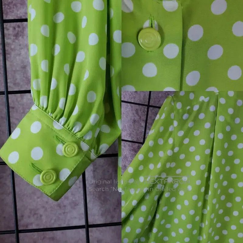Dior Dior Green Polka Dot Long Sleeve Shirt . Size M / US 6-8 / IT 42-44 - 9 Thumbnail