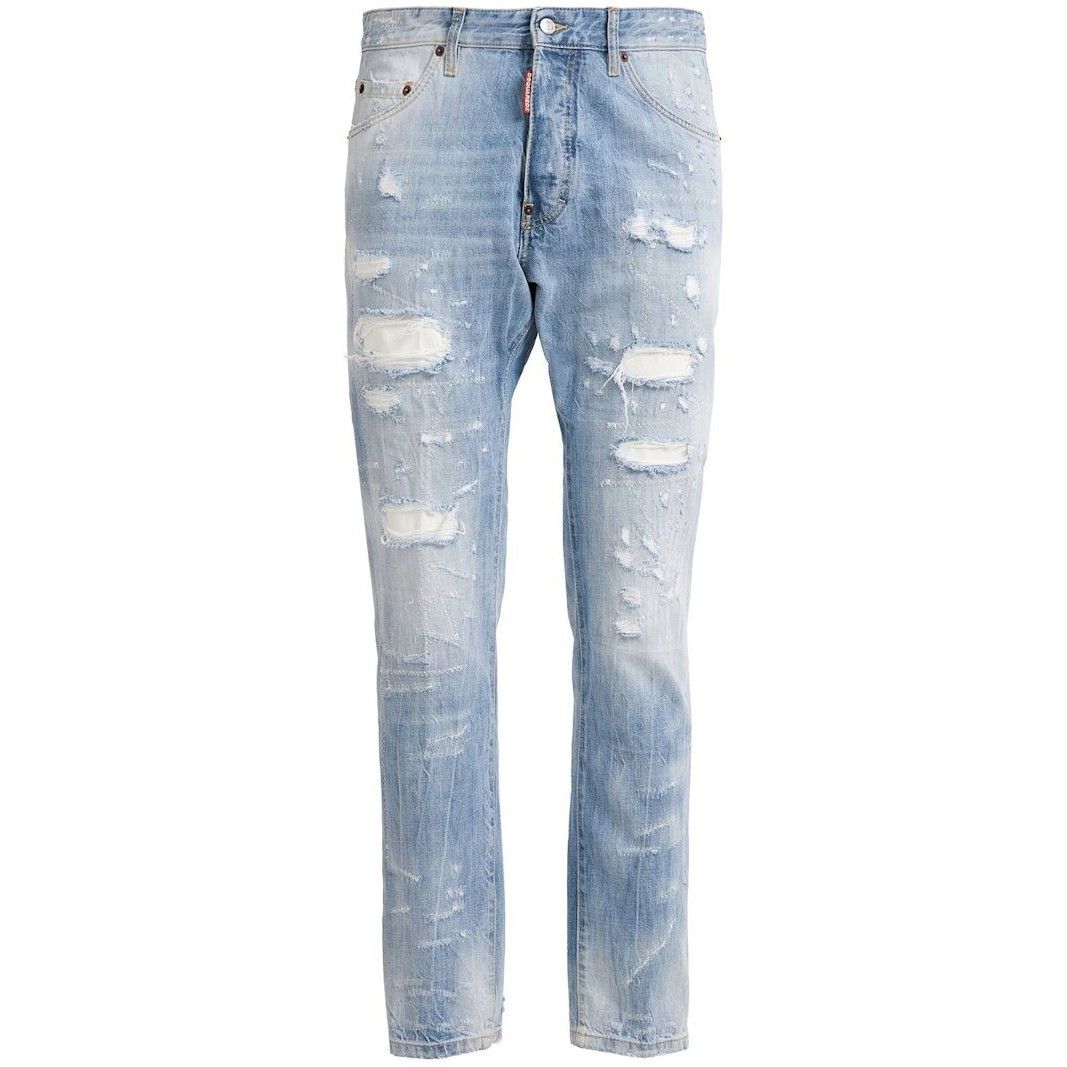 Dsquared2 DSQUARED2 Teddy Blue Denim Jeans New & Authentic (Men's size Size US 32 / EU 48 - 1 Thumbnail