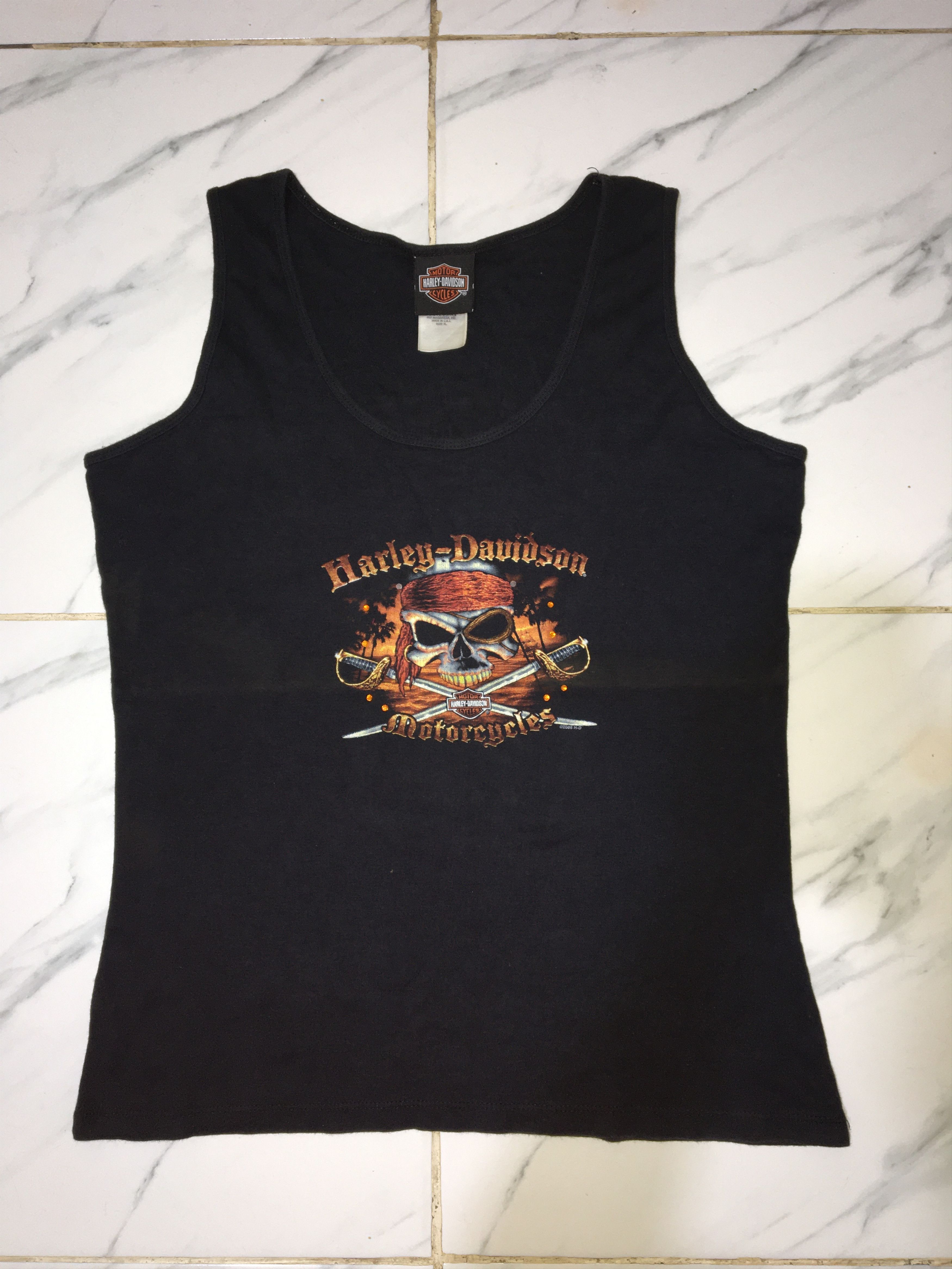 Harley Davidson Vintage 2008 Harley Davidson Tank Top Size US XL / EU 56 / 4 - 1 Thumbnail