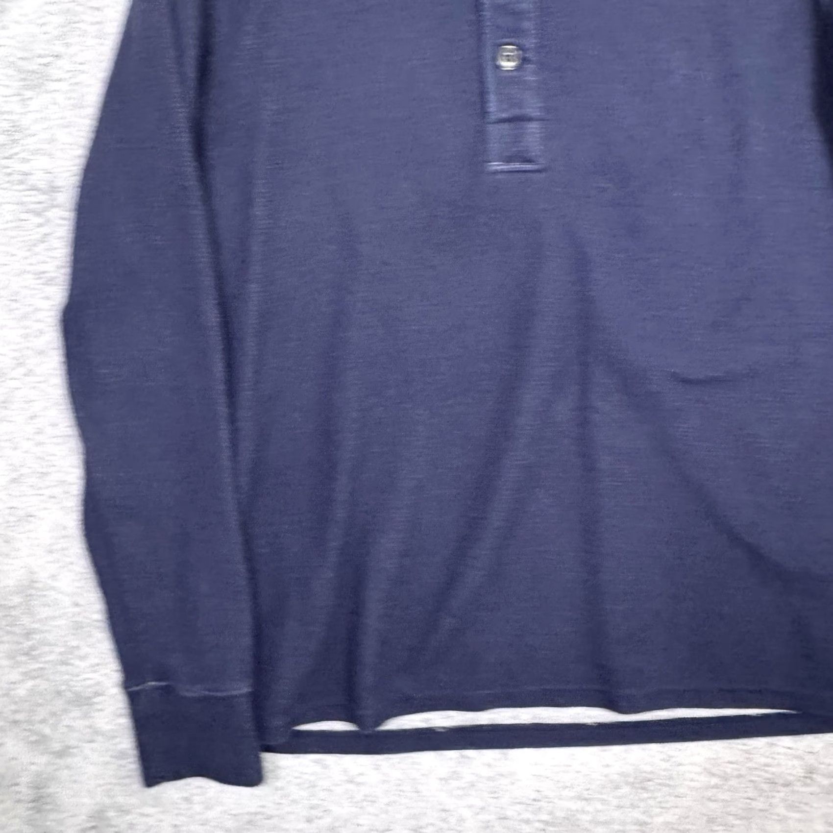 Relwen Relwen Sweater Mens M Polo Henley Terry Knit Pullover Jumper Huckberry Blue Shirt Size US M / EU 48-50 / 2 - 2 Thumbnail
