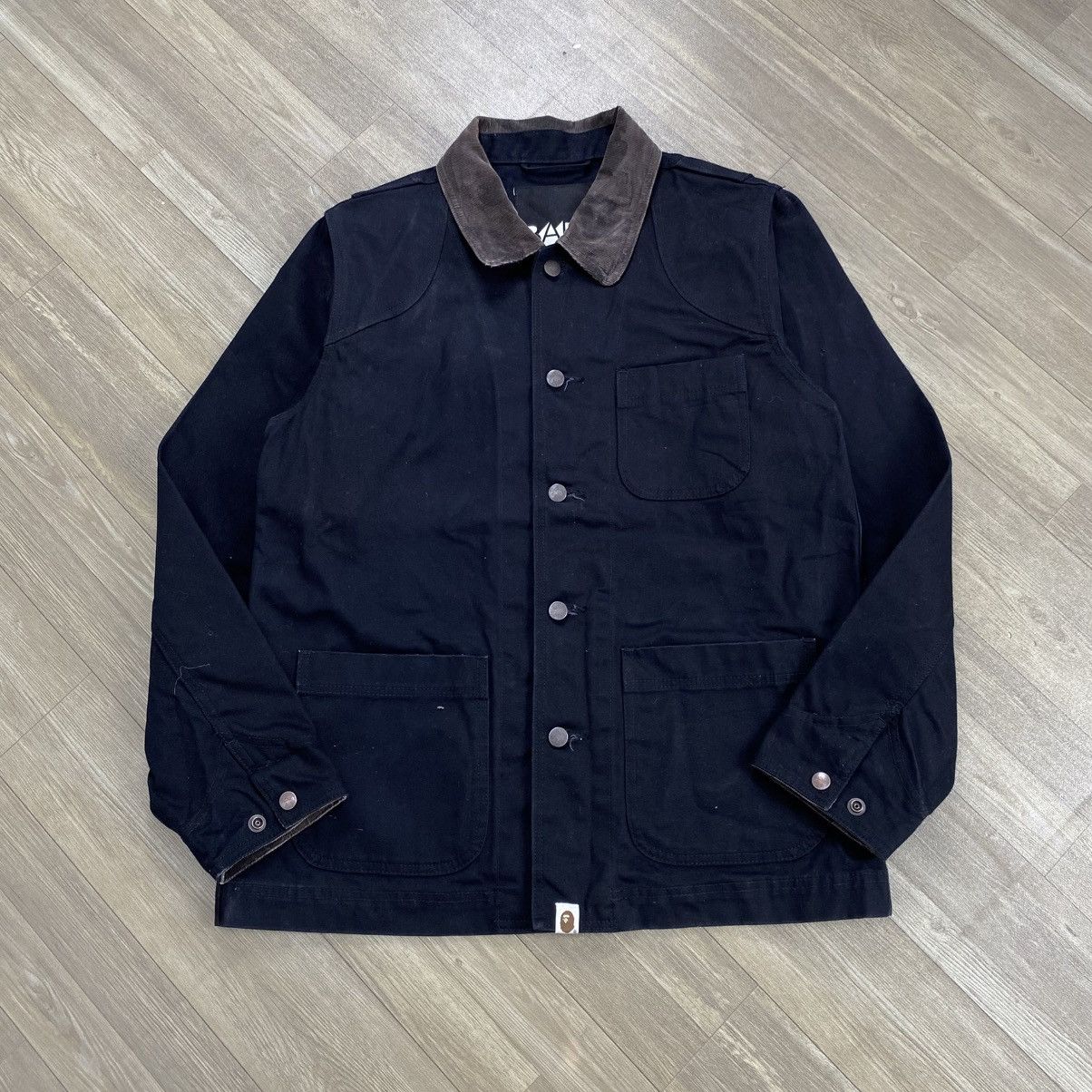 2000s A Bathing Ape Bape Chore Denim Jacket