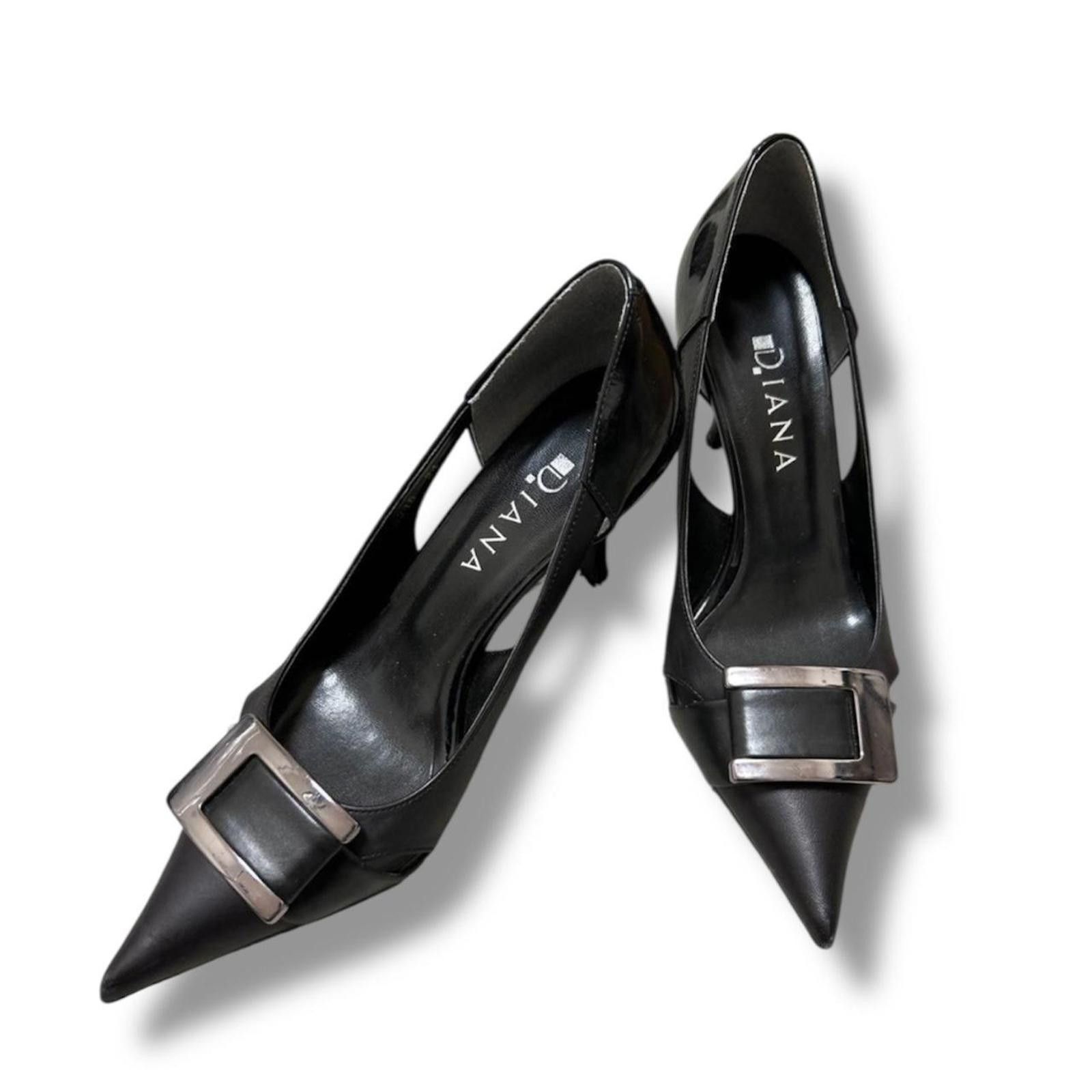 Other Grunge style whimsy goth pointed toe high heels Size US 7 / IT 37 - 1 Thumbnail