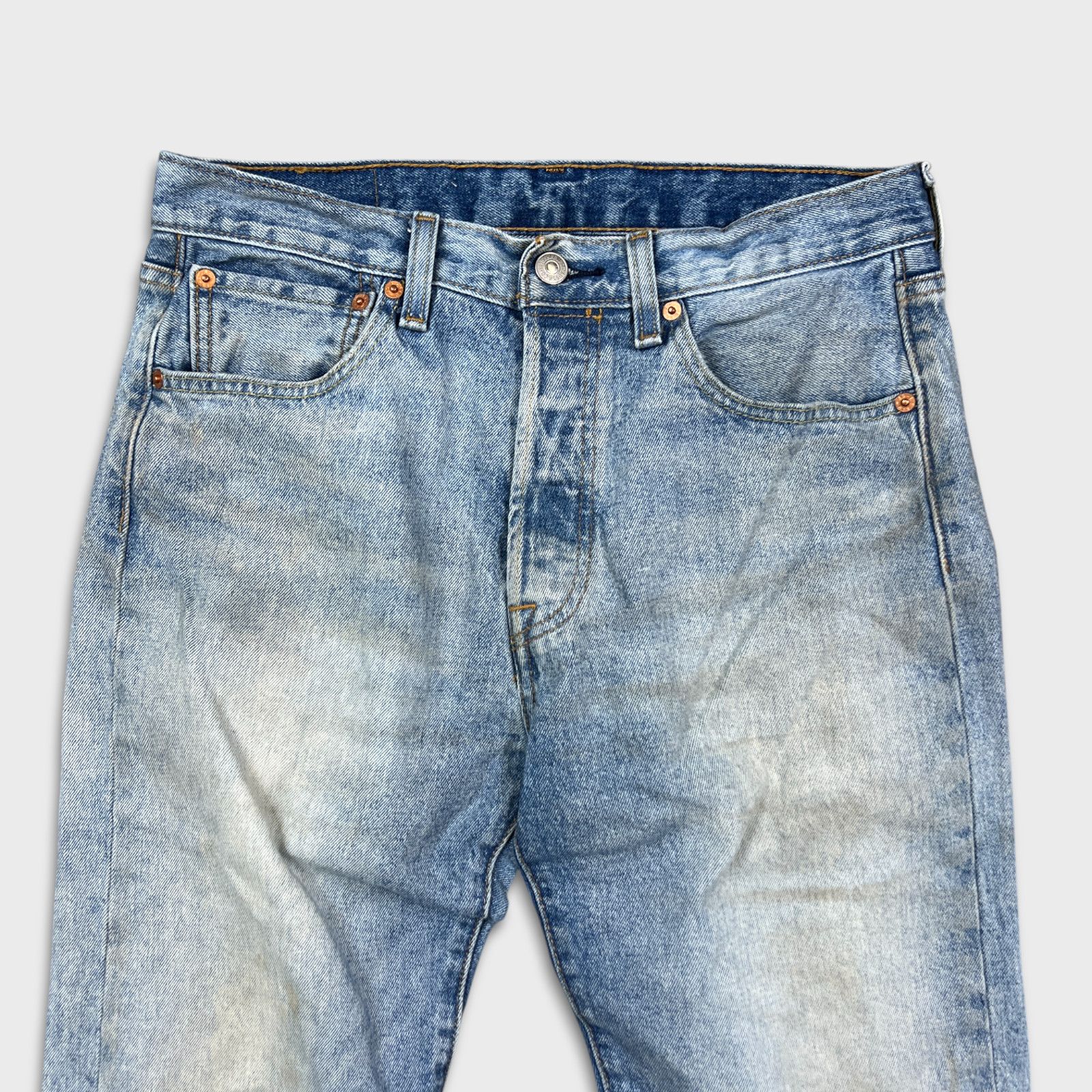 Levi's × Vintage Levi's 501 Jeans 31x32 Original Straight Distress Denim Pant Size US 31 - 2 Thumbnail