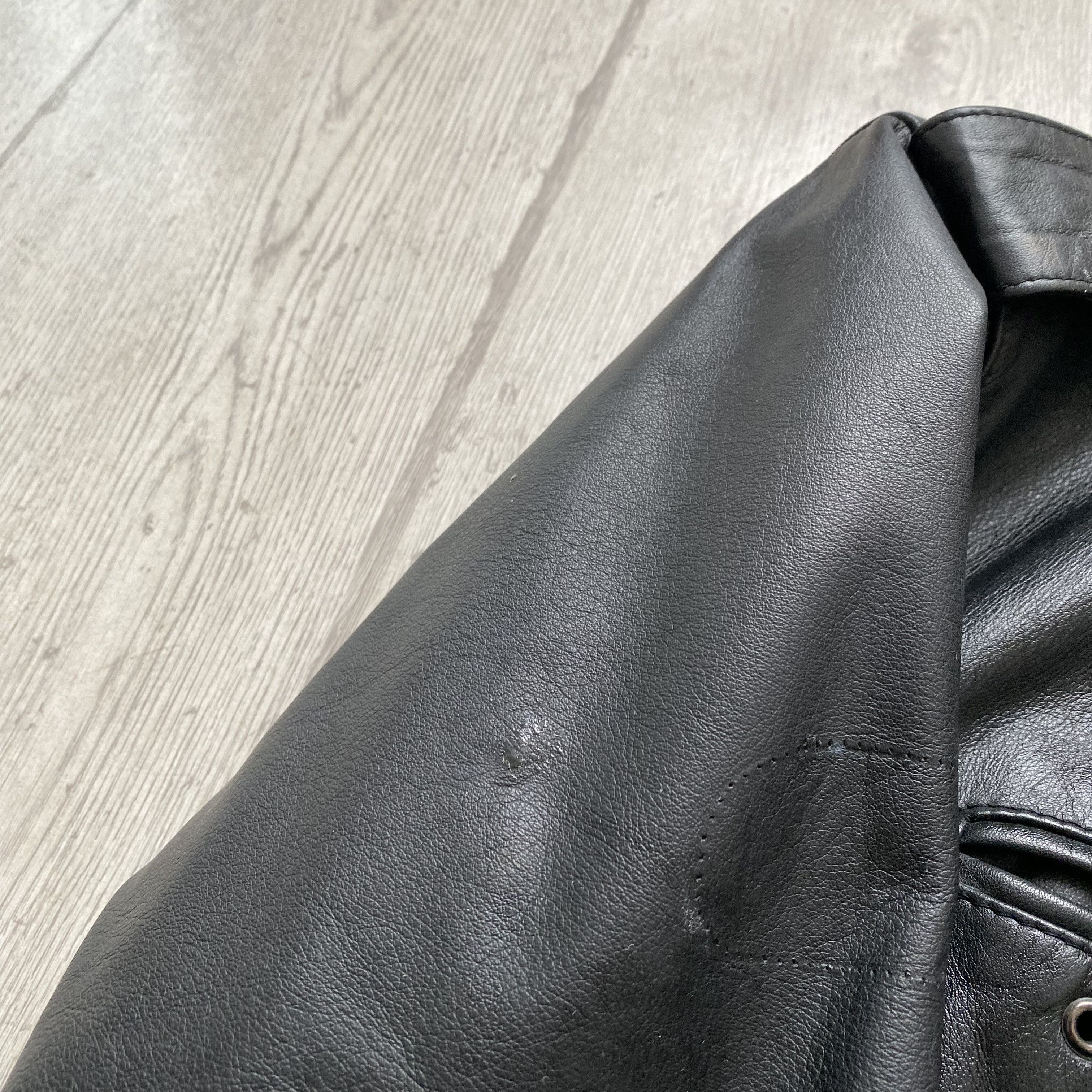 Genuine Leather Vintage 90s Real Leather Pilot Jacket Y2K Biker Style Size US L / EU 52-54 / 3 - 6 Thumbnail