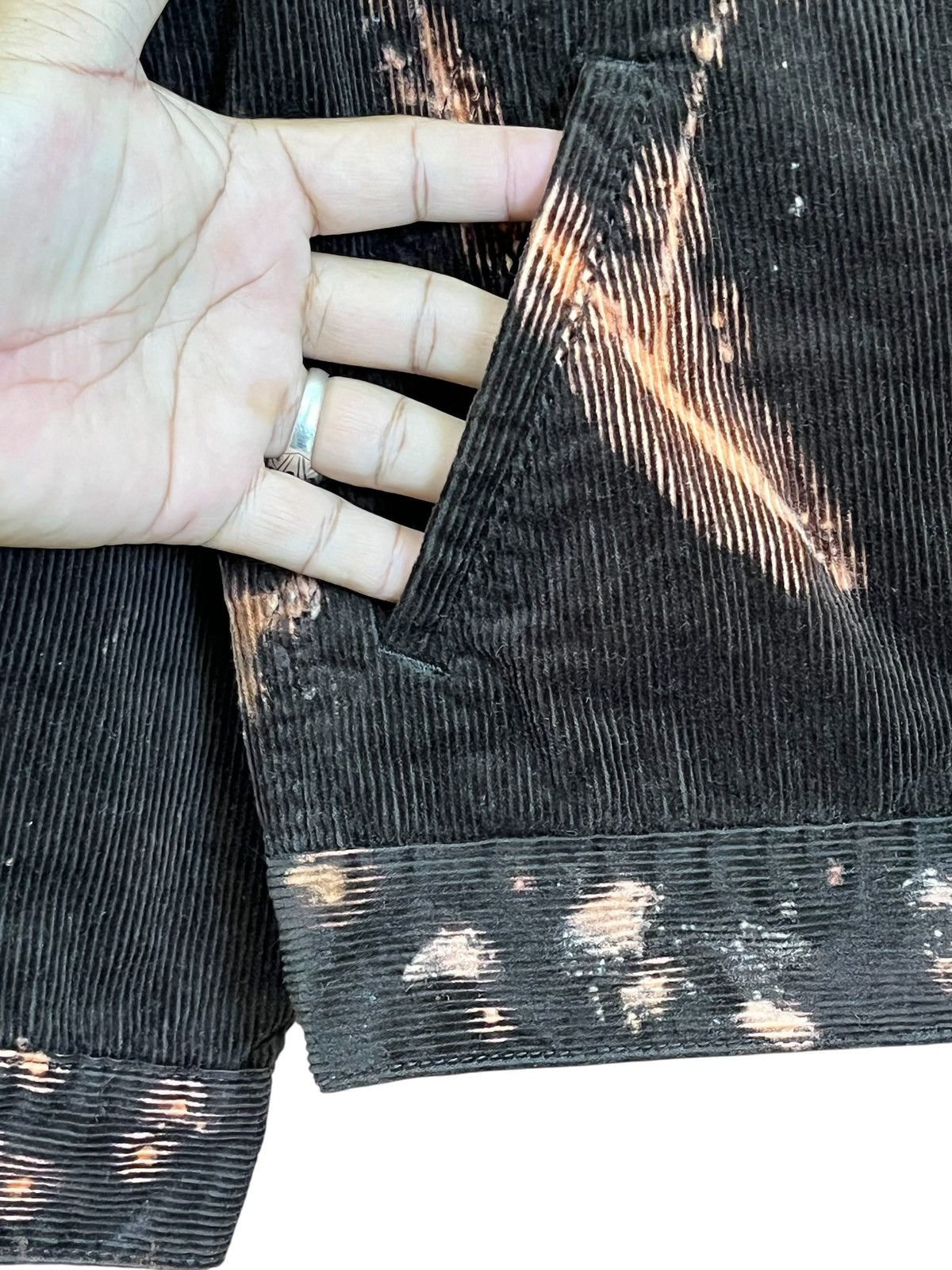 Japanese Brand UNIQLO acid washed punk rock&roll trucker corduroy jackets Size US S / EU 44-46 / 1 - 8 Thumbnail