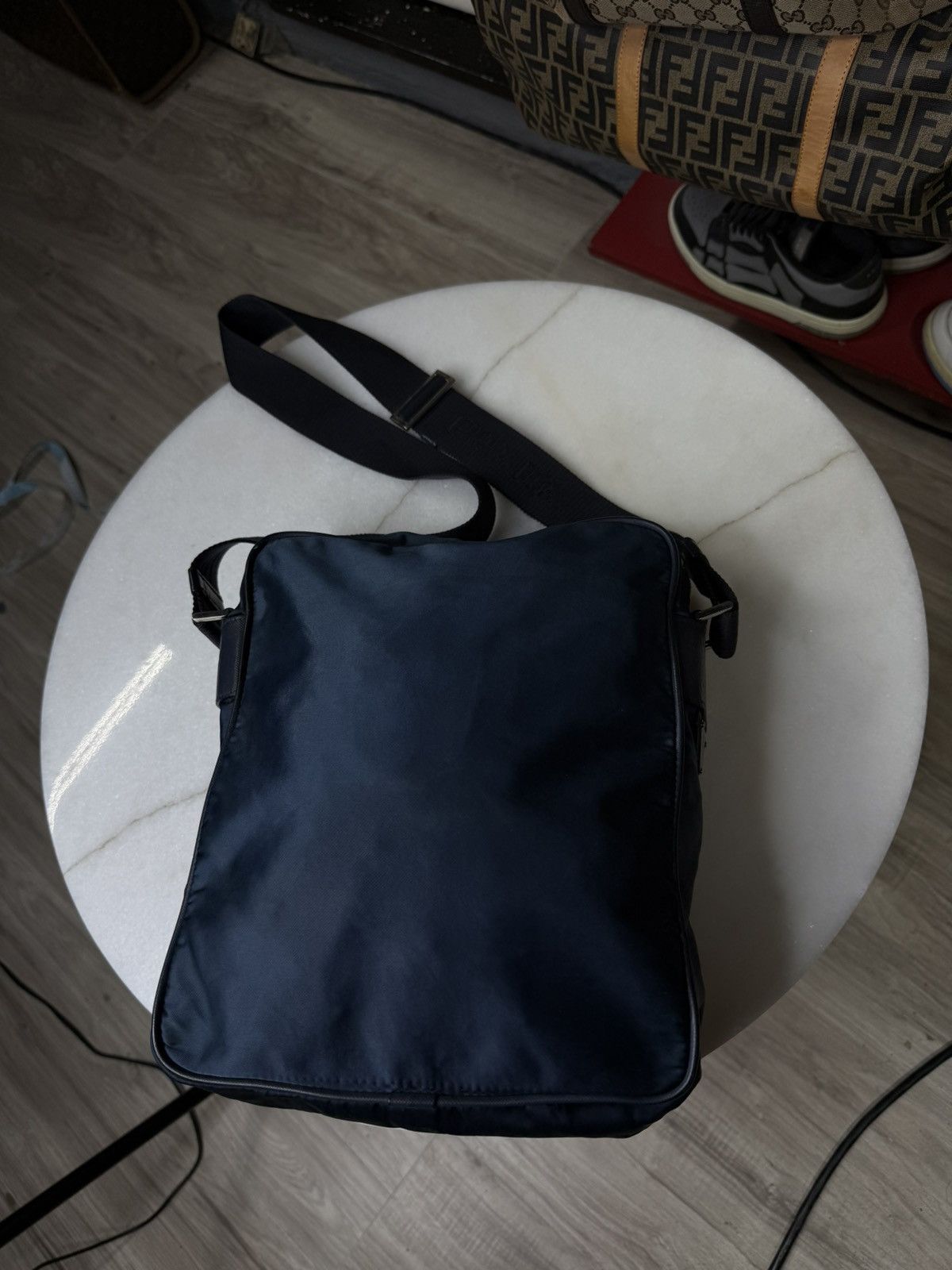 Prada Prada Messenger Nylon Bag Prada Logo Crossbody Bag Preowned Size ONE SIZE - 17 Thumbnail