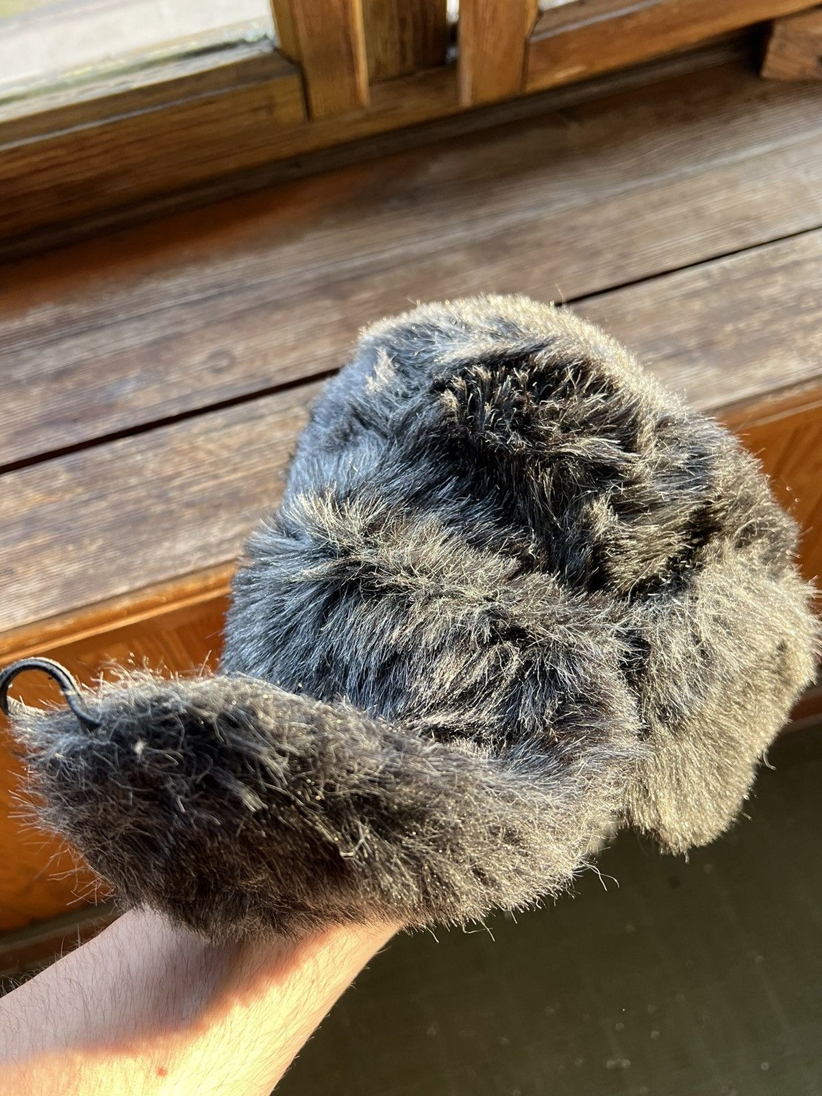 Hat Club Y2K Faux Fur Ushanka Vintage Fuzzy Trapper Hat Huge Size ONE SIZE - 21 Thumbnail