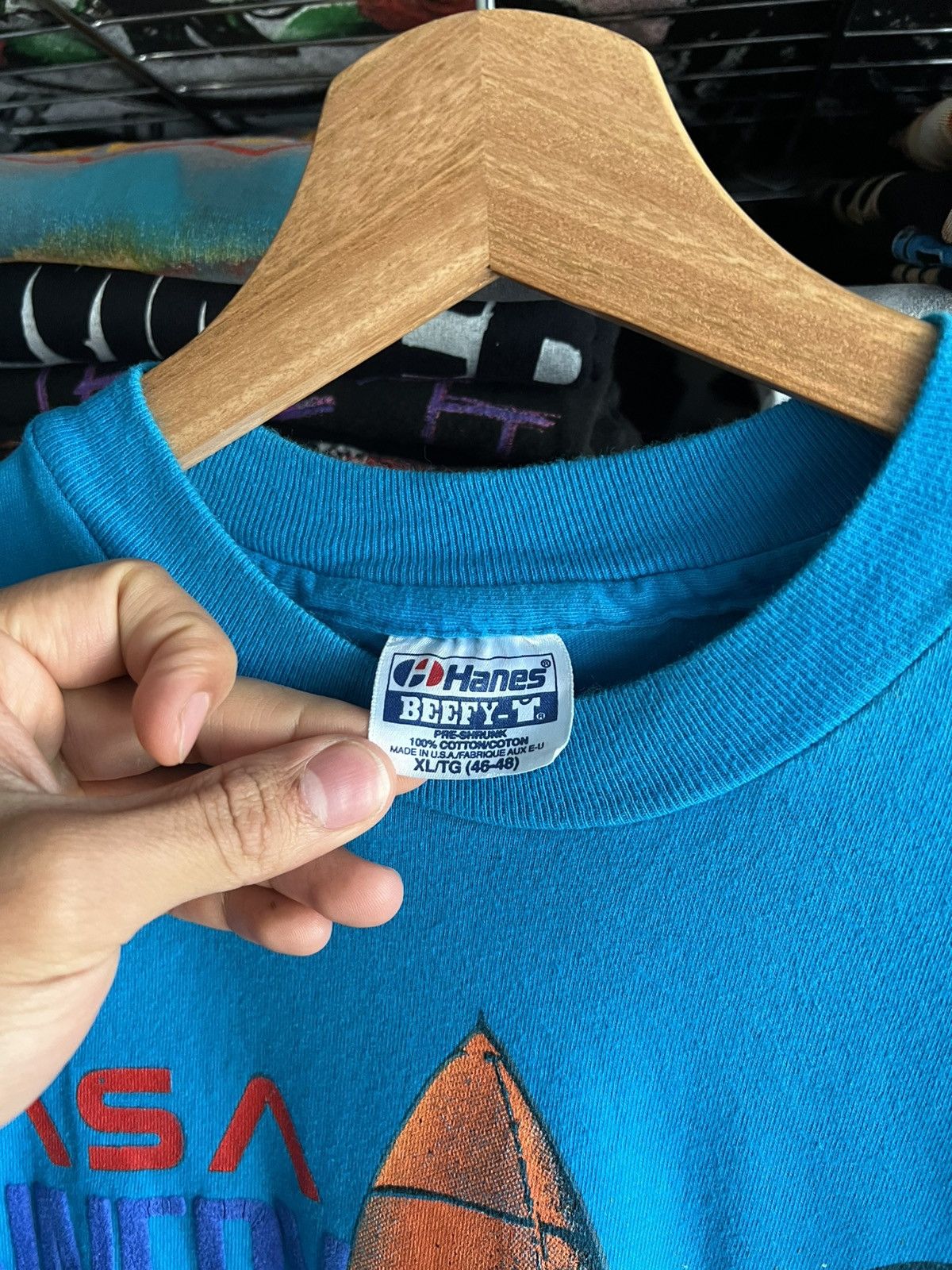 NASA 1990 NASA Kennedy Space Center Florida Single Stitch Tee Size US XL / EU 56 / 4 - 2 Thumbnail