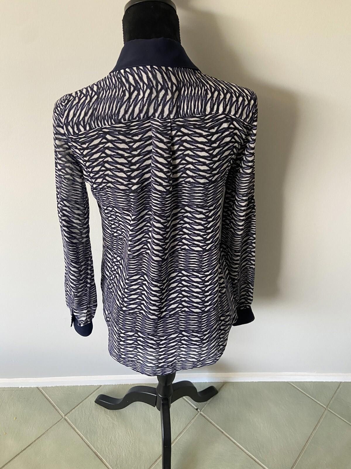 Other Witchery Striped Patterned Shirt Blue & White Size 6 Size XS / US 0-2 / IT 36-38 - 7 Thumbnail