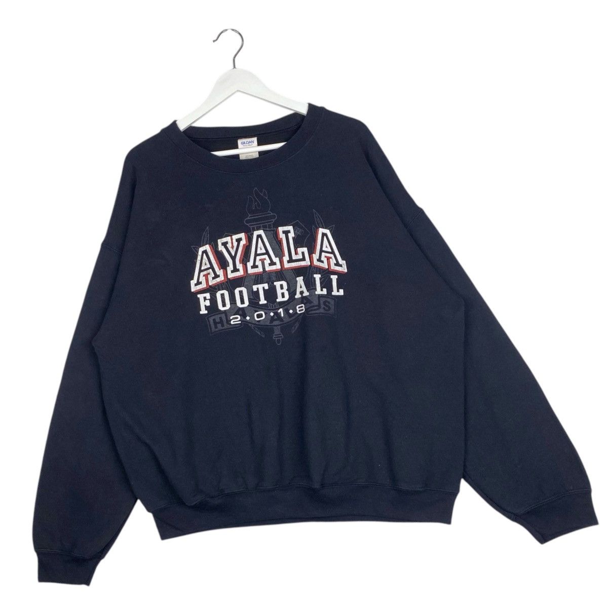 Gildan × Vintage Vintage Gildan Embroidered Crewneck Sweatshirt Black Size US XL / EU 56 / 4 - 3 Thumbnail