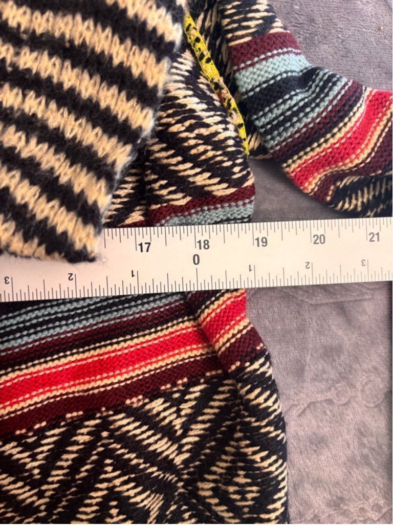 American Rag Women's American Rag Cardigan XS Black Red Patterned Size XS / US 0-2 / IT 36-38 - 3 Thumbnail