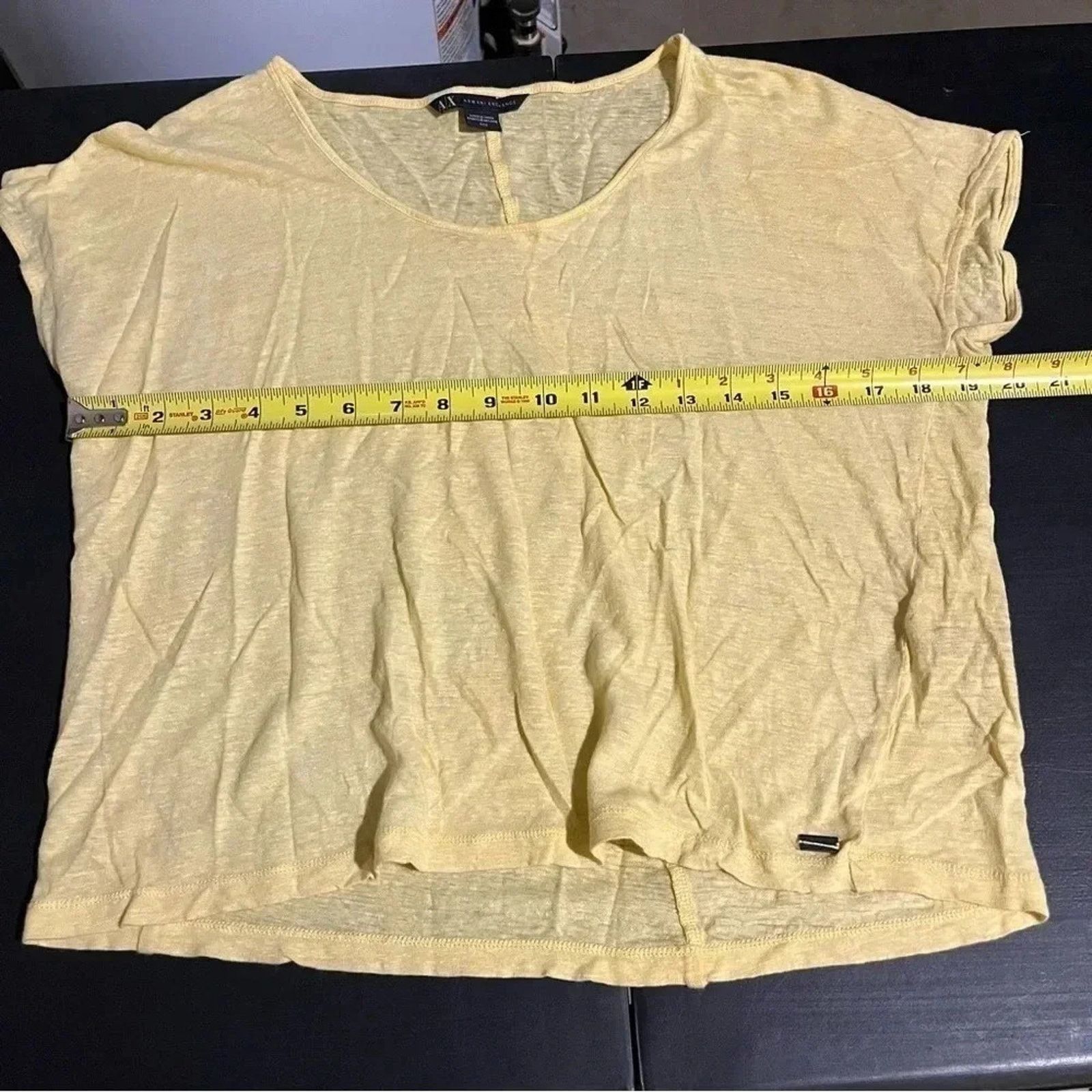 Armani Exchange A/X Armani Exchange Women’s 100% Linen Short Sleeved Shirt M Size M / US 6-8 / IT 42-44 - 6 Thumbnail