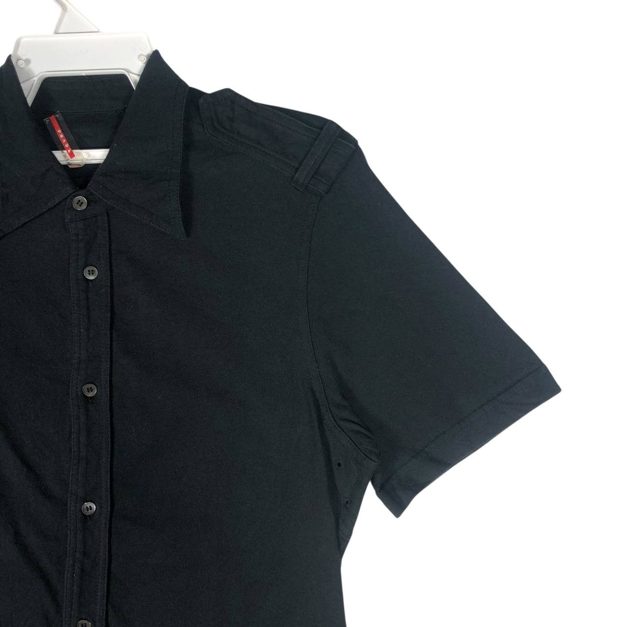 Prada Vintage Prada Button Up Collar T-Shirt Size US S / EU 44-46 / 1 - 4 Thumbnail