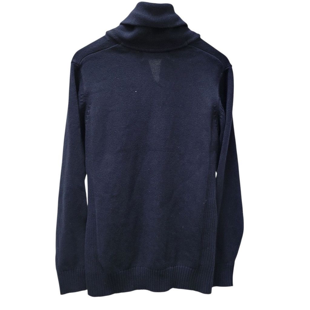 Oscar De La Renta Oscar De La Renta Men's 100% Cotton Navy Pullover Shawl Size US S / EU 44-46 / 1 - 5 Thumbnail