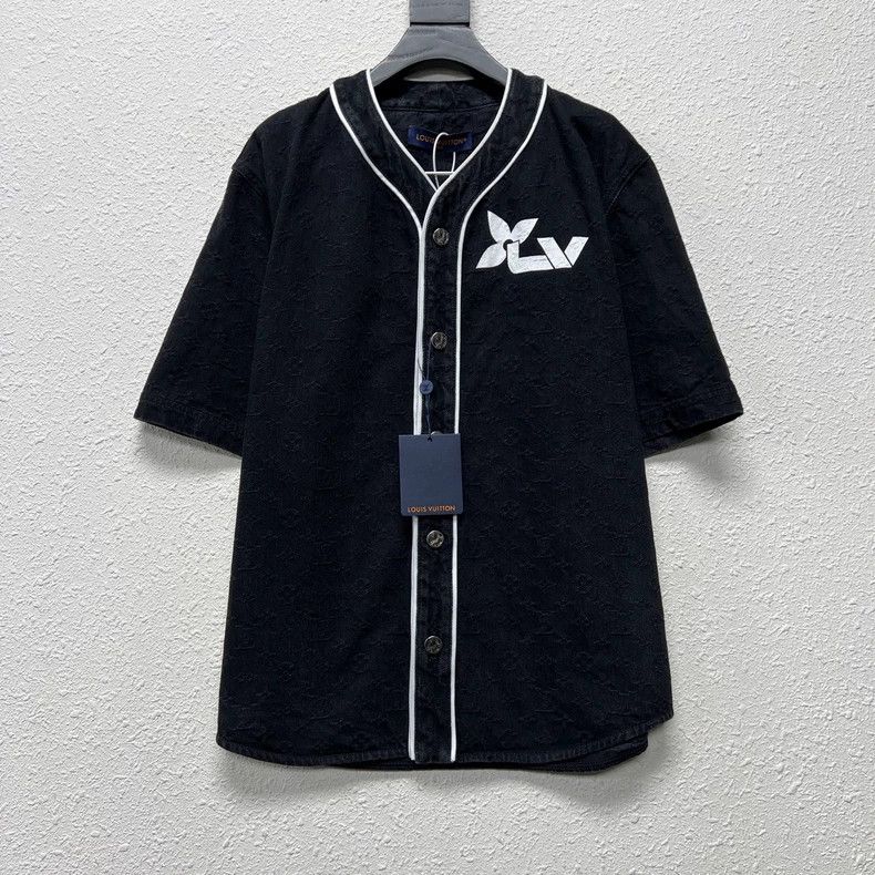 Louis Vuitton Louis Vuitton Black dark-print denim, floral, Logo-covered Size US L / EU 52-54 / 3 - 1 Thumbnail