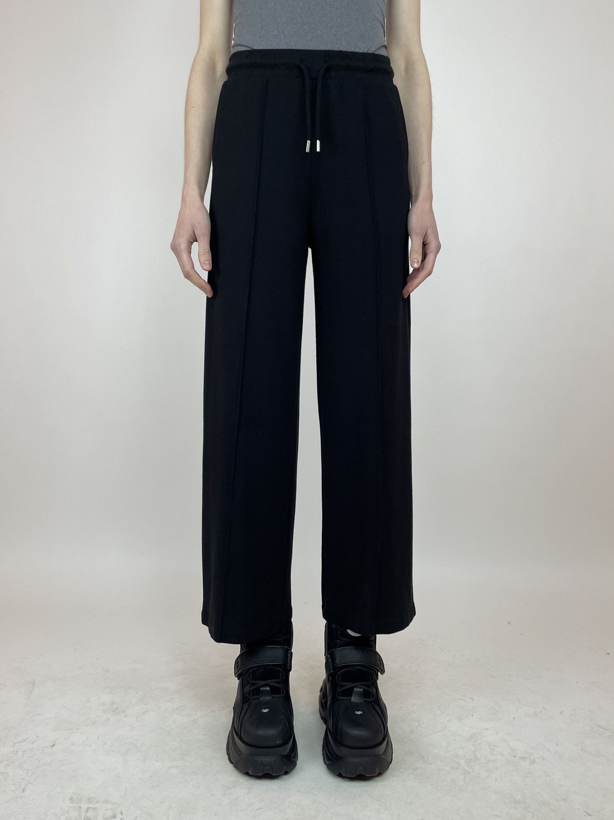 Japanese Brand × Selected Homme SELECTED HOMME Wide legs black Cropped pants Size 26" / US 2 / IT 38 - 3 Thumbnail