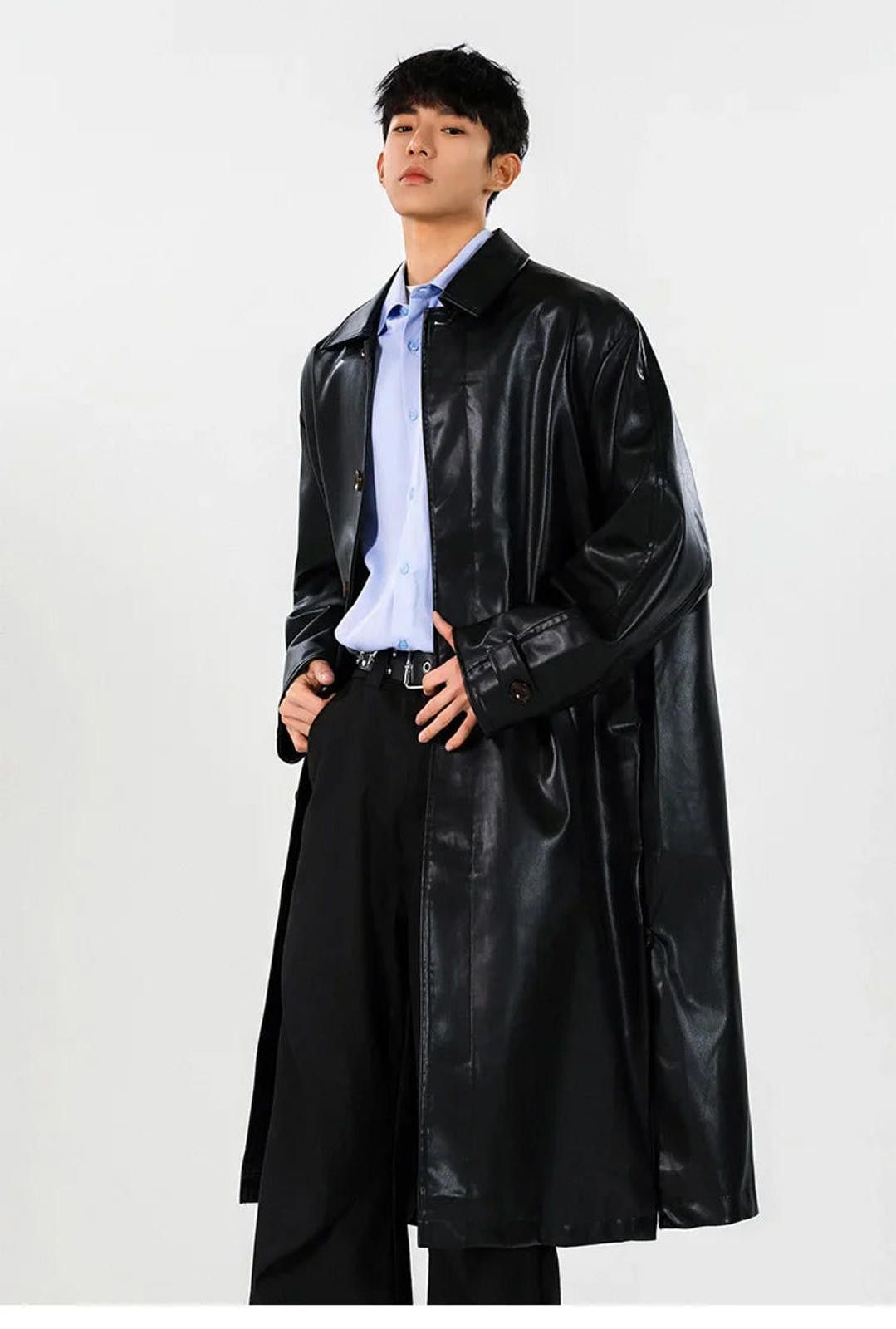 Other Faux Leather Trench Coat Size US M / EU 48-50 / 2 - 1 Thumbnail