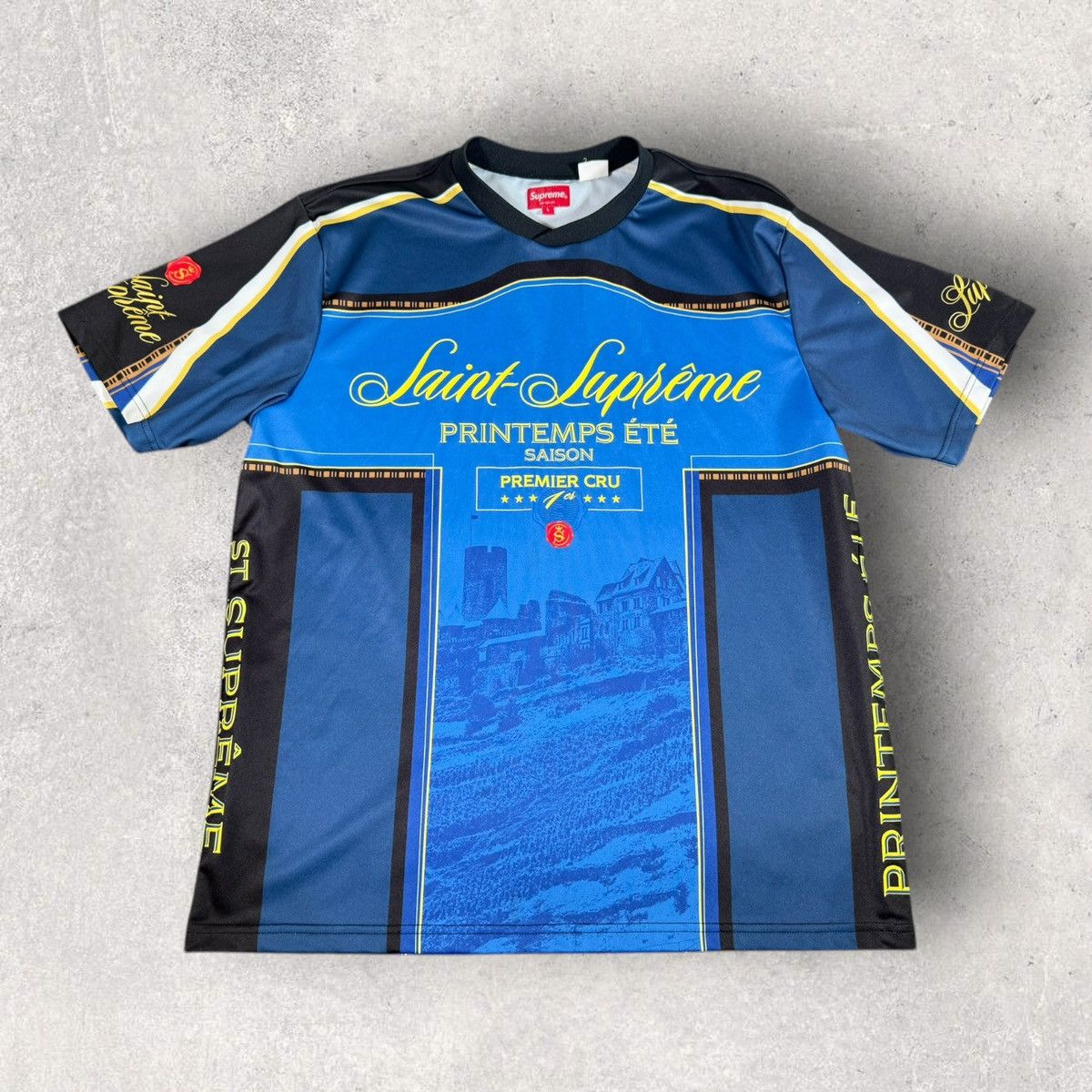 Supreme Supreme Bandana Football Jersey Blue L | Grailed